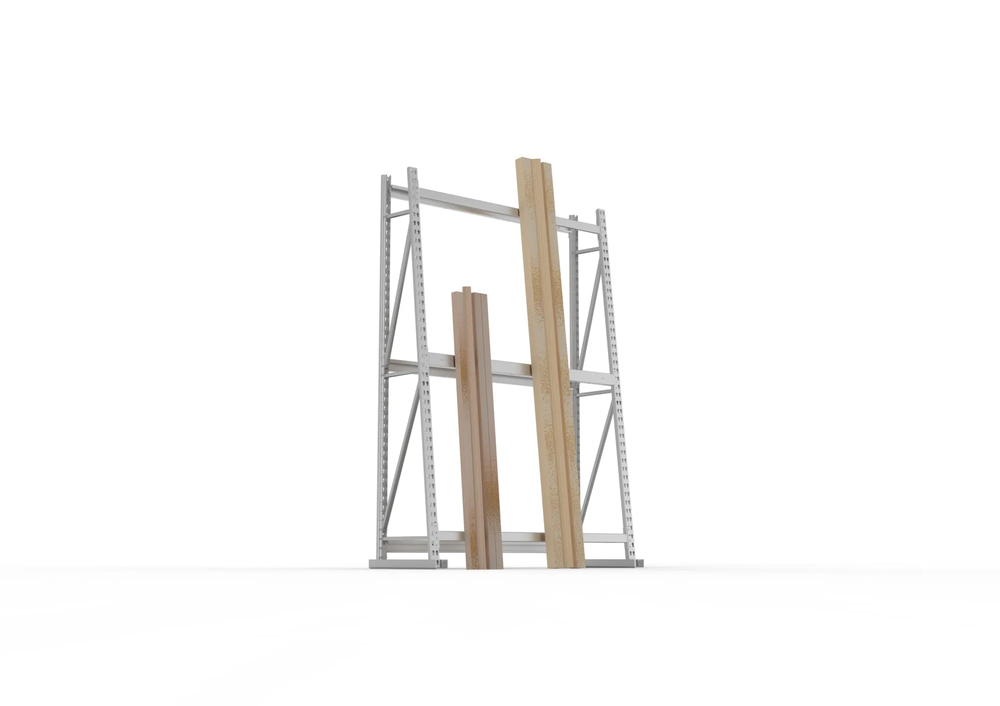 META MINI-RACK | Profillagerregal | Grundregal | 2200 x 1400 x 500 mm | RAL 7035