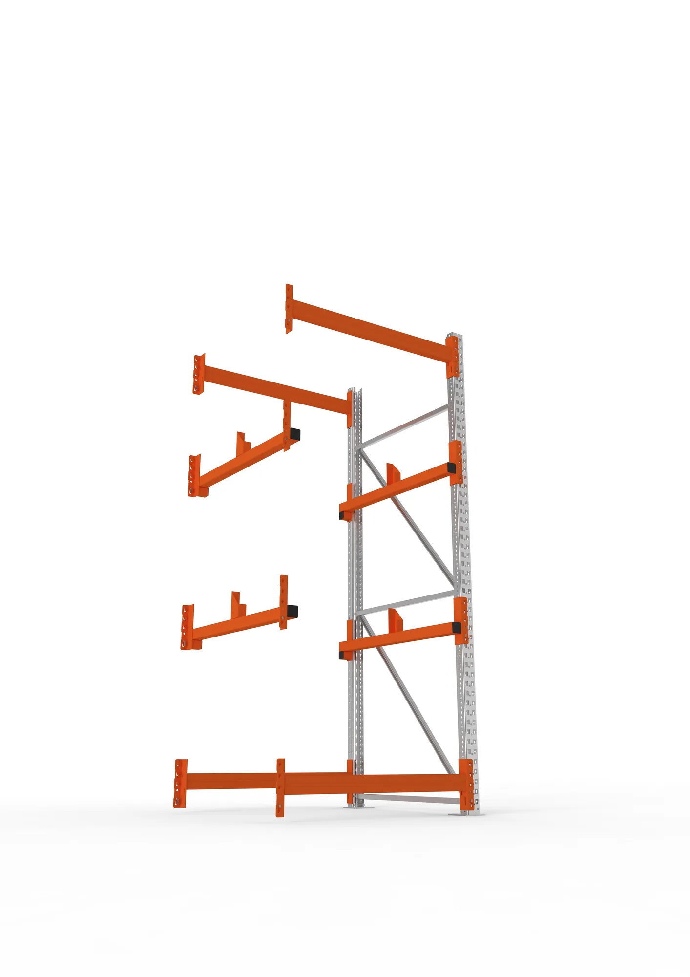 META MULTIPAL | Kabeltrommelregal | Anbauregal | 2700 x 1100 x 1100 mm | Feldlast 4000 kg | 2 Ebenen | Typ 1 | verzinkt