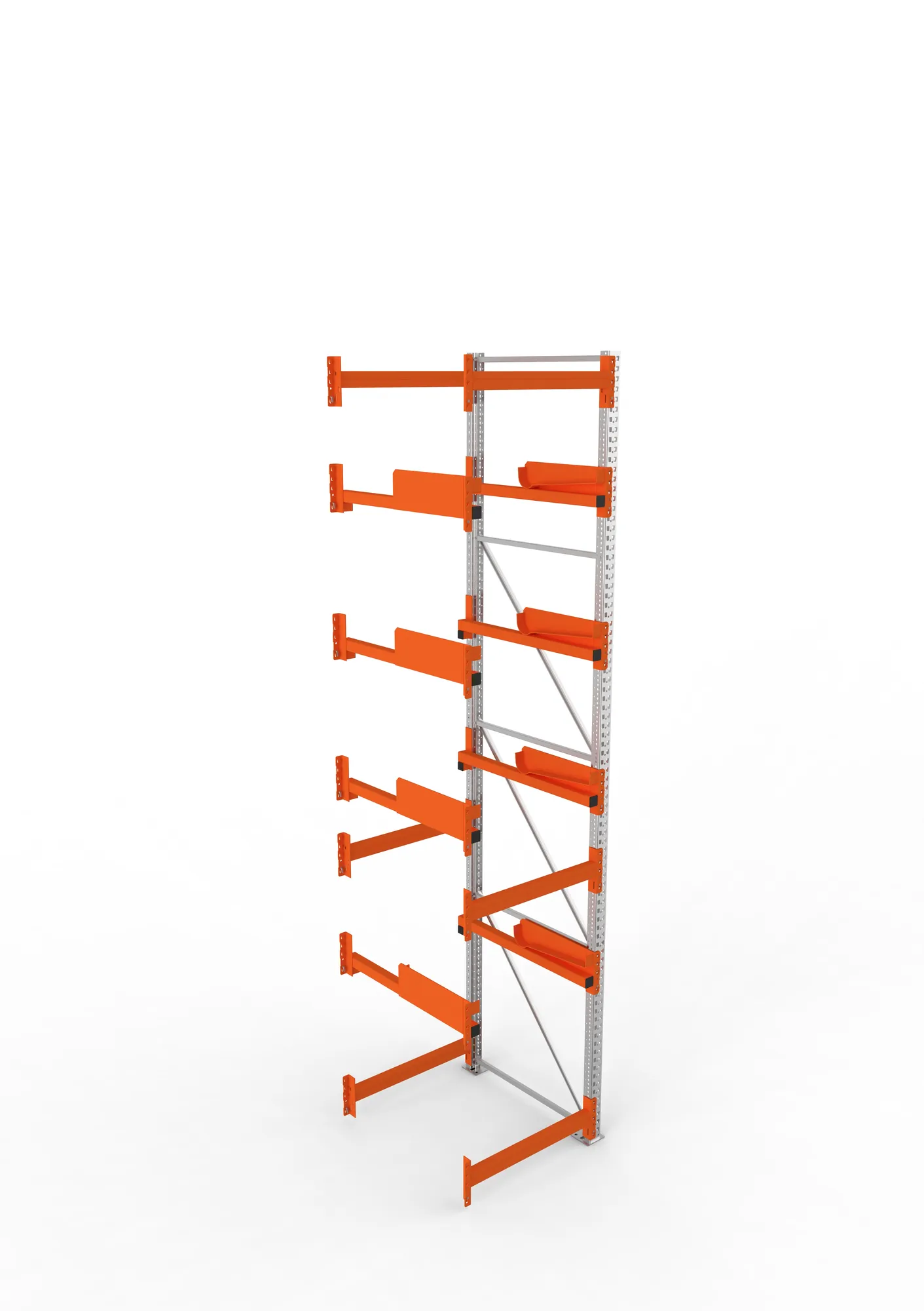 META MULTIPAL | Kabeltrommelregal | Anbauregal | 4400 x 900 x 1100 mm | Feldlast 5500 kg | 4 Ebenen | Typ 2 | RAL 5010