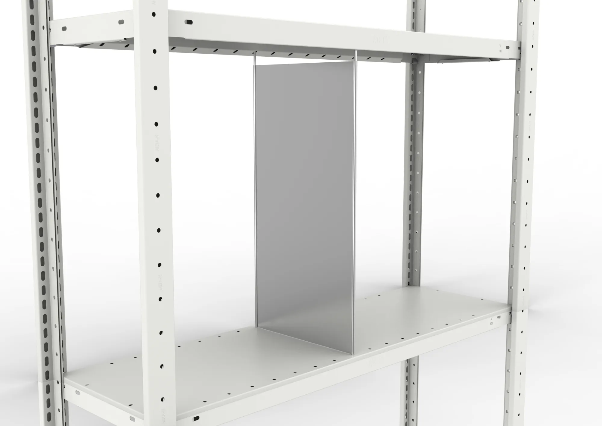 10x Fachteiler durchgehend | 600 x 300 mm | verzinkt