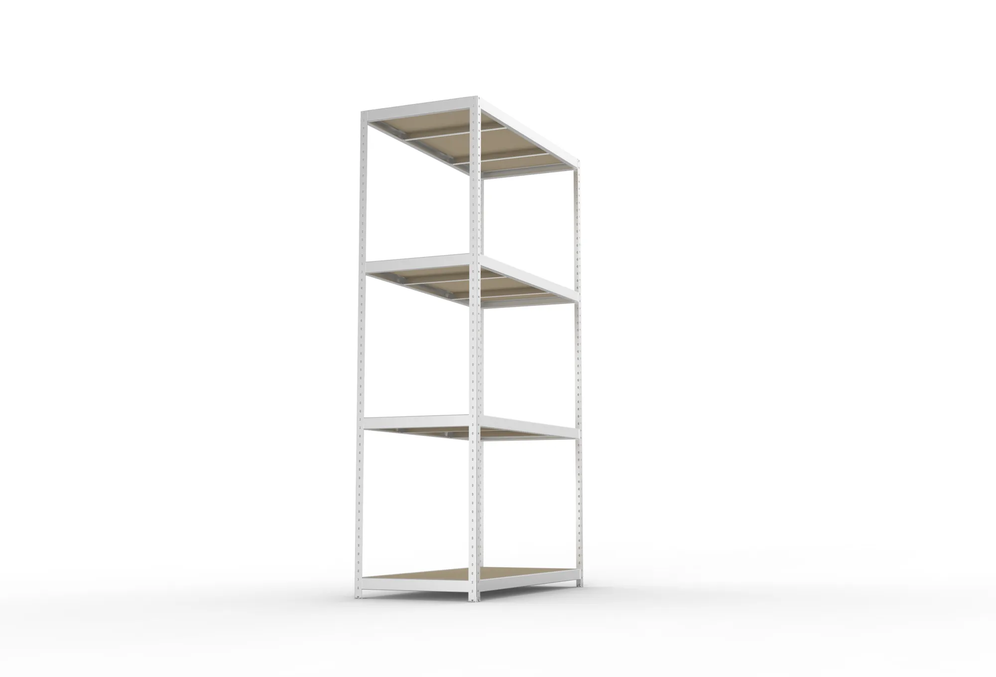META SPEED-RACK Weitspannregal | Komplettregal | 2970 x 1700 x 800 mm | Fachlast 500 kg | Spanplattenböden | 4 Ebenen