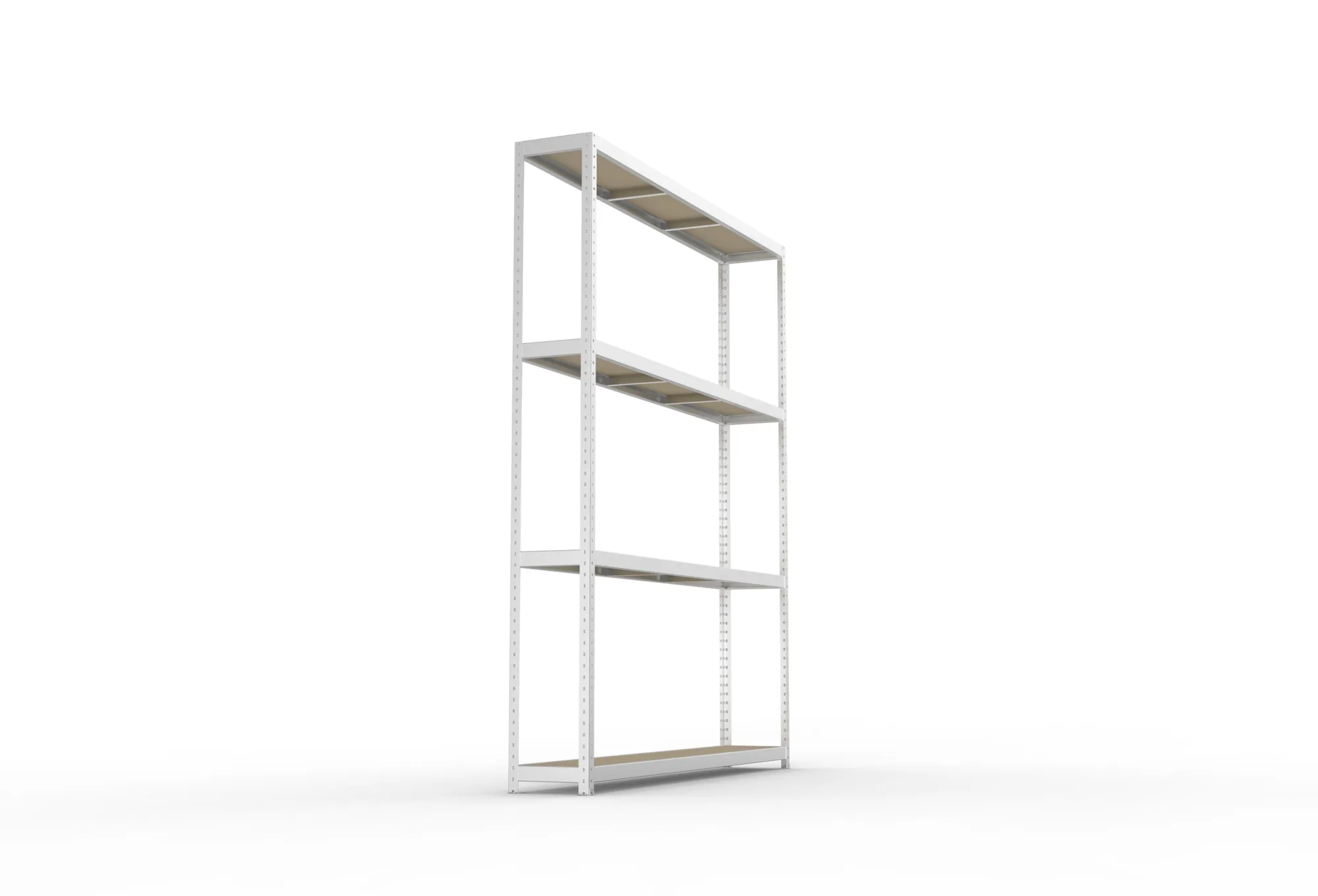 META SPEED-RACK Weitspannregal | Komplettregal | 2970 x 2500 x 400 mm | Fachlast 400 kg | Spanplattenböden | 4 Ebenen