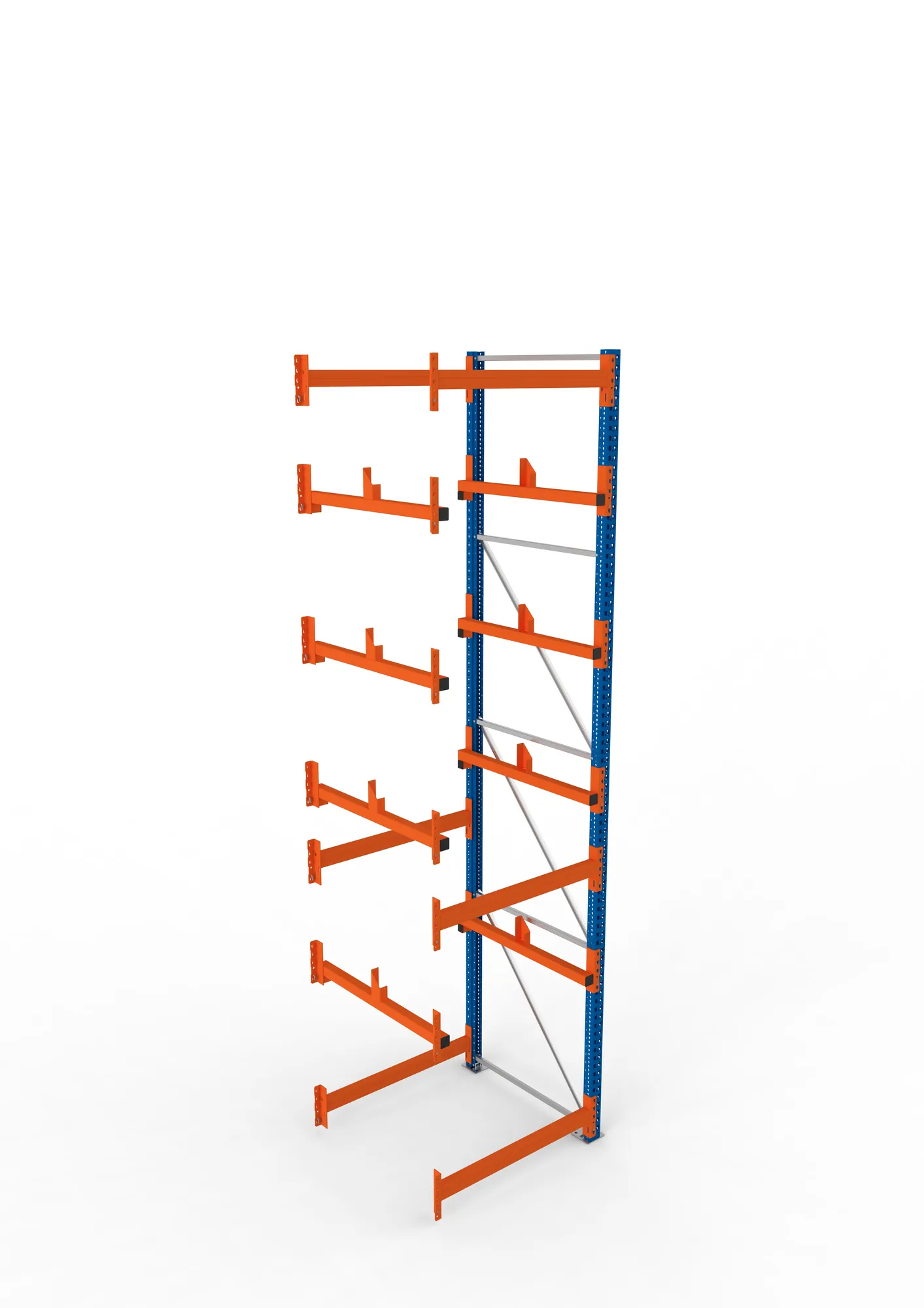 META MULTIPAL | Kabeltrommelregal | Anbauregal | 4400 x 1100 x 1100 mm | Feldlast 5500 kg | 2 Ebenen | Typ 1 | RAL 5010