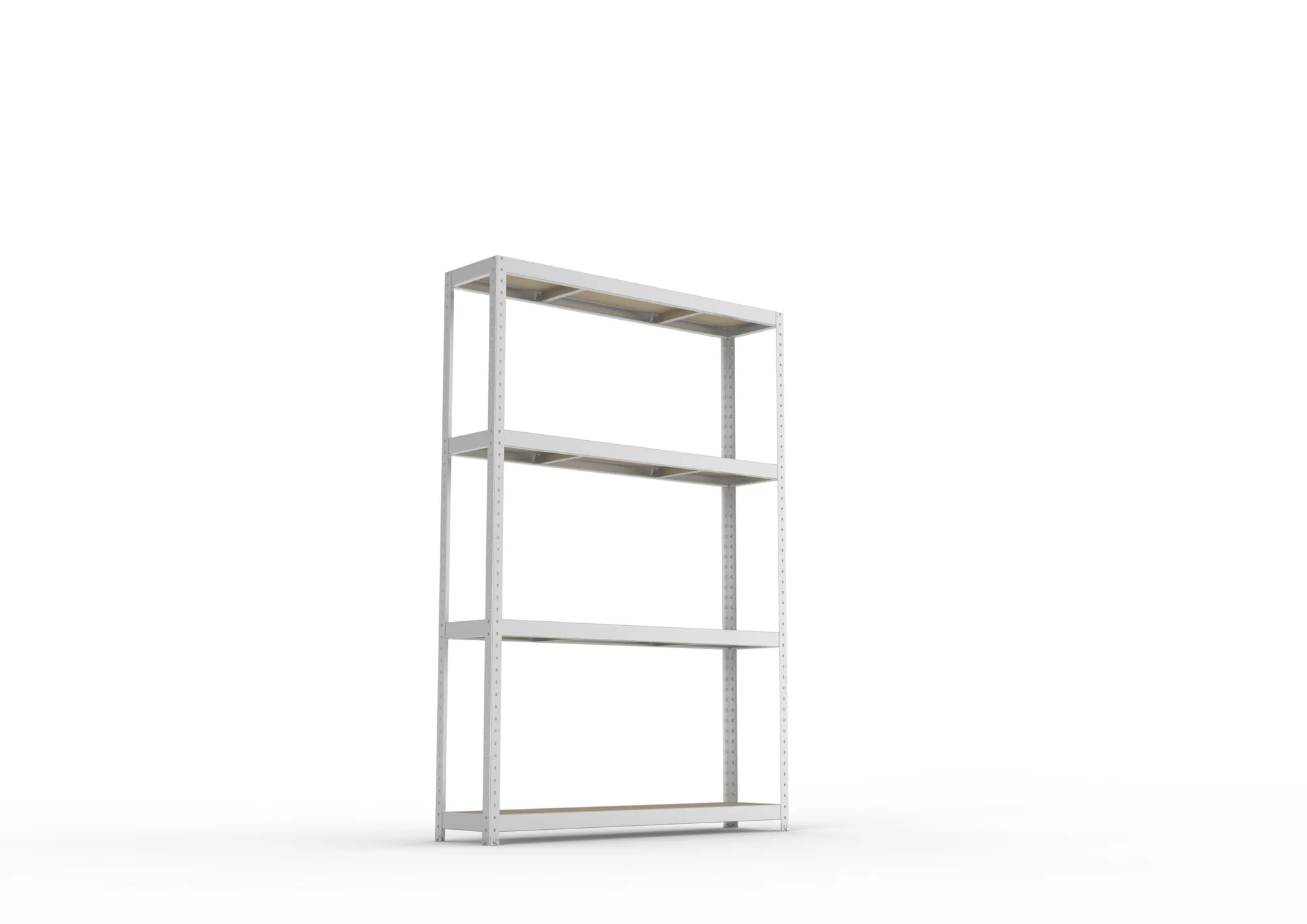 META SPEED-RACK Weitspannregal | Komplettregal | 2470 x 1700 x 400 mm | Fachlast 500 kg | Spanplattenböden | 4 Ebenen