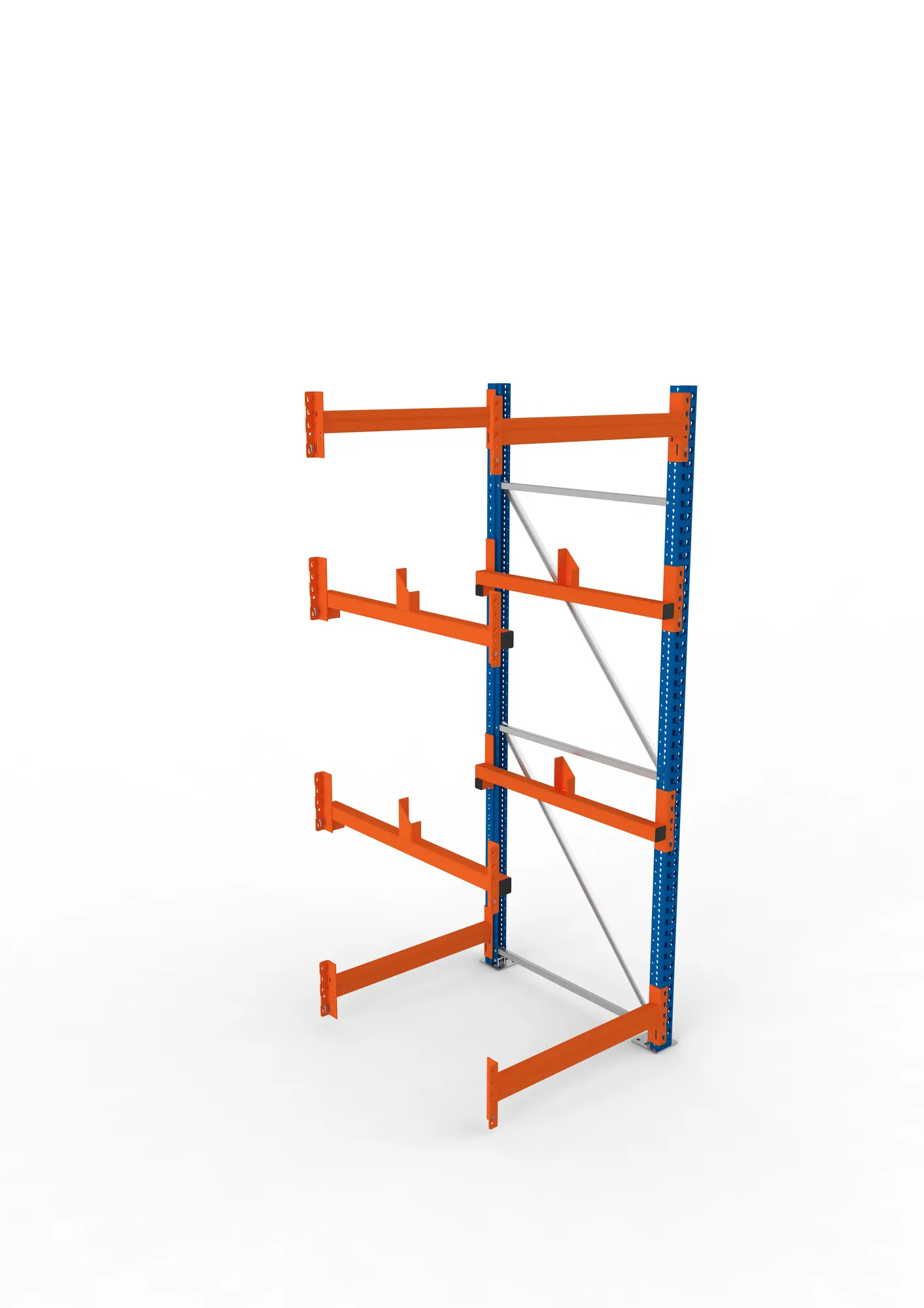 META MULTIPAL | Kabeltrommelregal | Anbauregal | 2700 x 900 x 1100 mm | Feldlast 4000 kg | 2 Ebenen | Typ 1 | RAL 5010