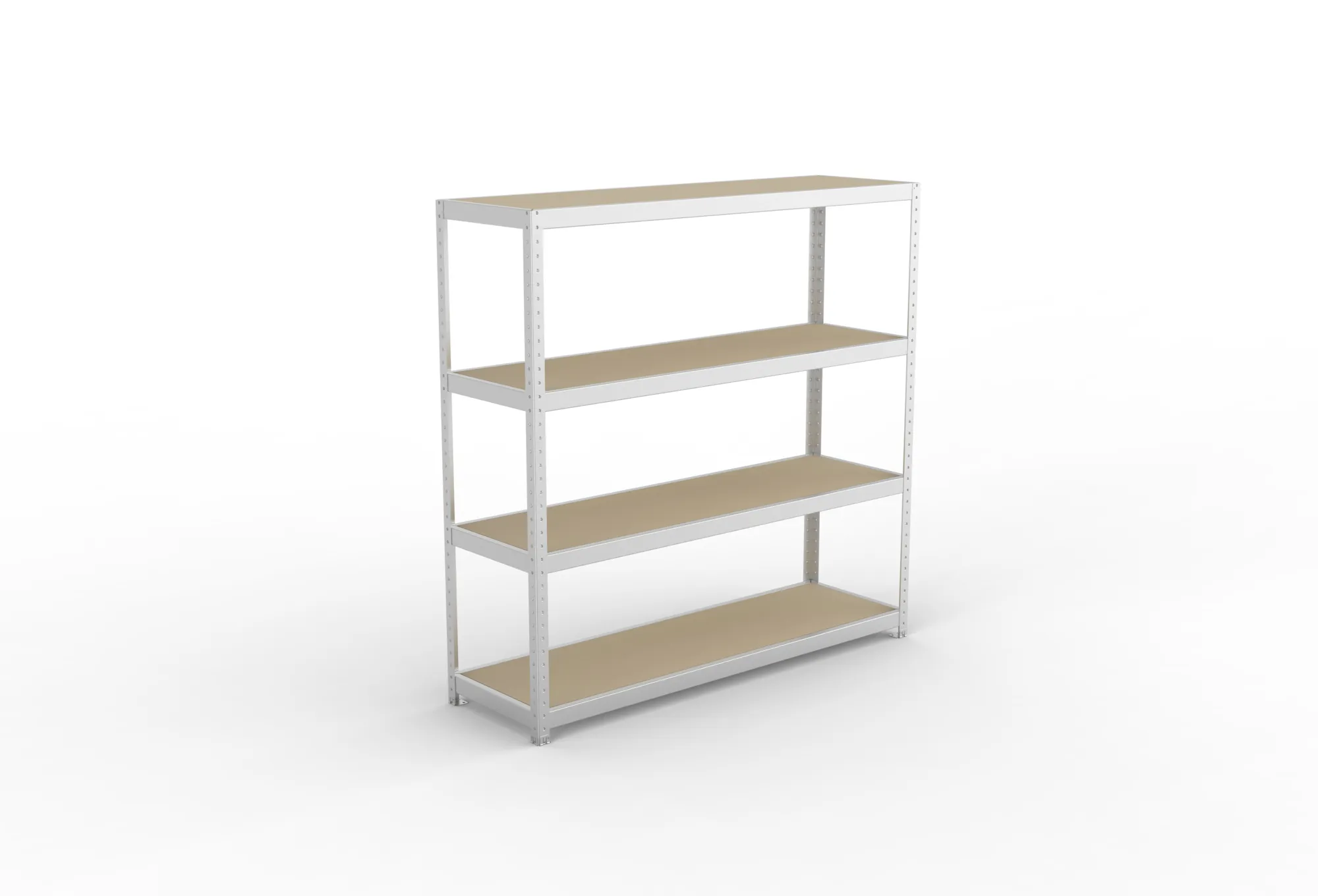 META SPEED-RACK Weitspannregal | Komplettregal | 1970 x 2000 x 600 mm | Fachlast 500 kg | Spanplattenböden | 4 Ebenen