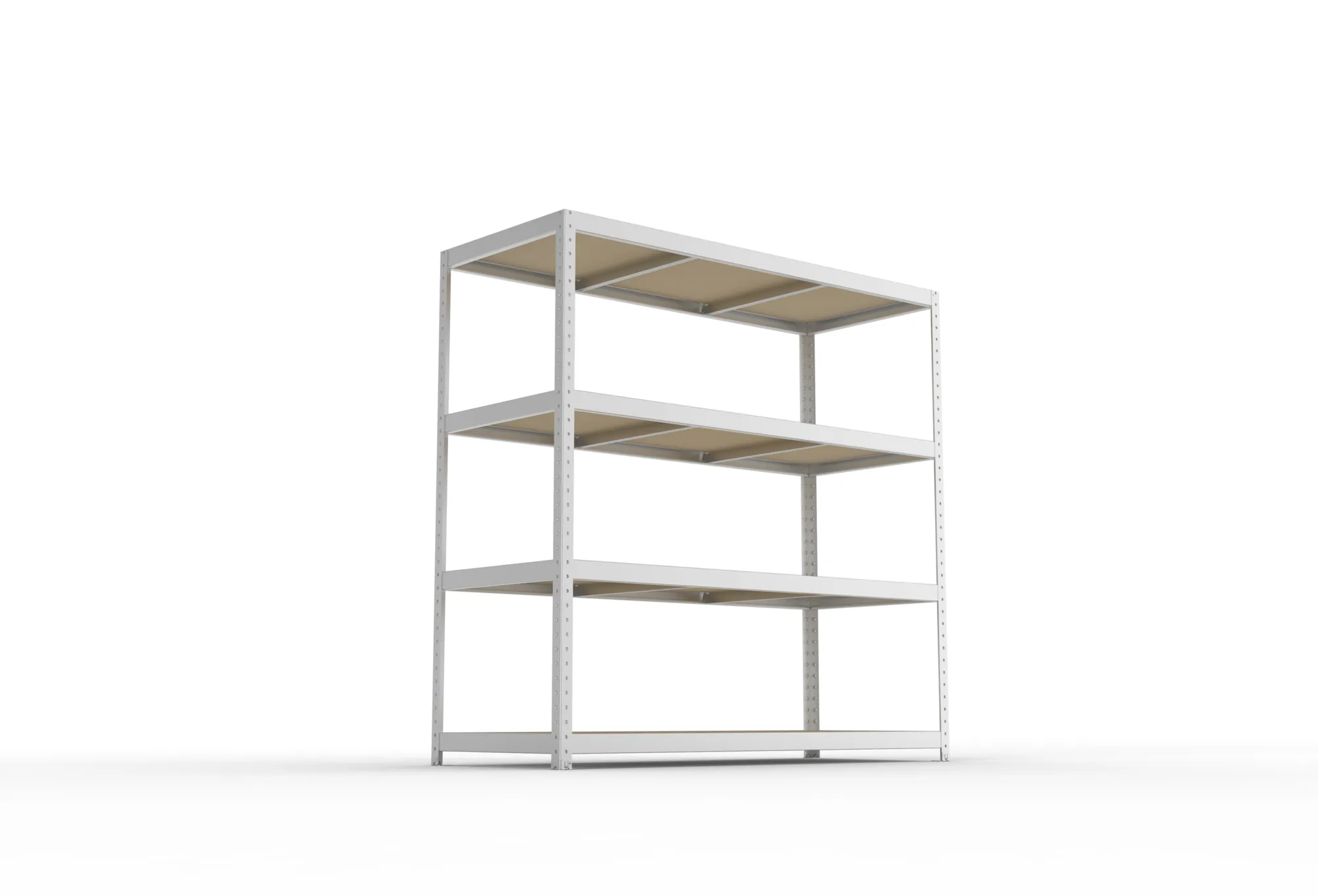 META SPEED-RACK Weitspannregal | Komplettregal | 1970 x 2000 x 800 mm | Fachlast 500 kg | Spanplattenböden | 4 Ebenen