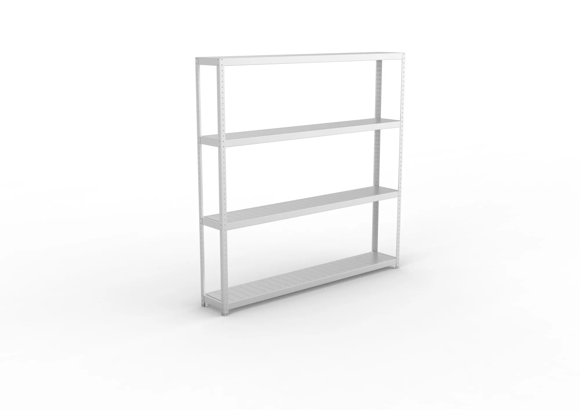 META SPEED-RACK Weitspannregal | Komplettregal | 2470 x 2500 x 400 mm | Fachlast 400 kg | Stahlpaneelböden | 4 Ebenen