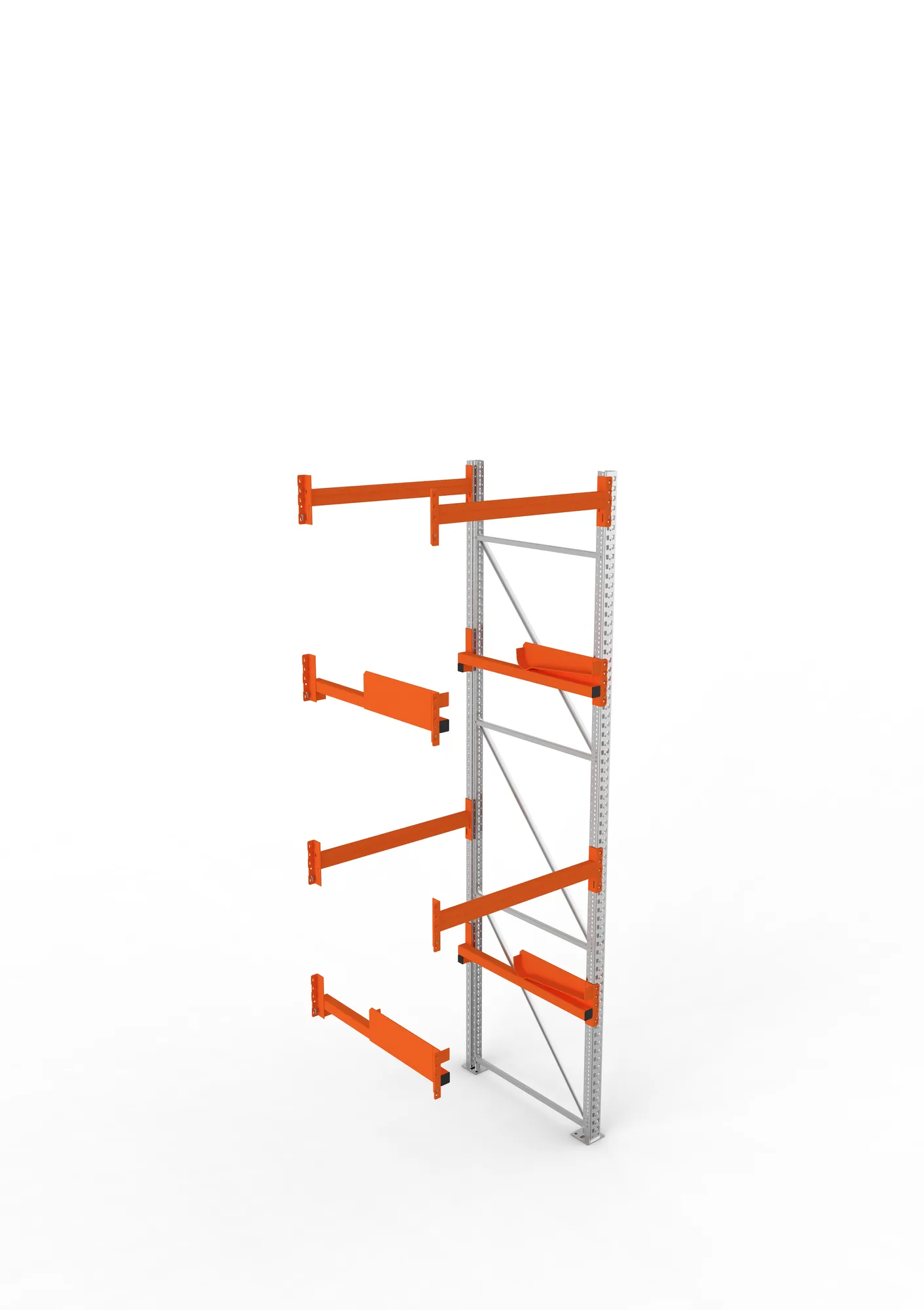 META MULTIPAL | Kabeltrommelregal | Anbauregal | 3800 x 1100 x 1100 mm | Feldlast 4000 kg | 2 Ebenen | Typ 2 | verzinkt
