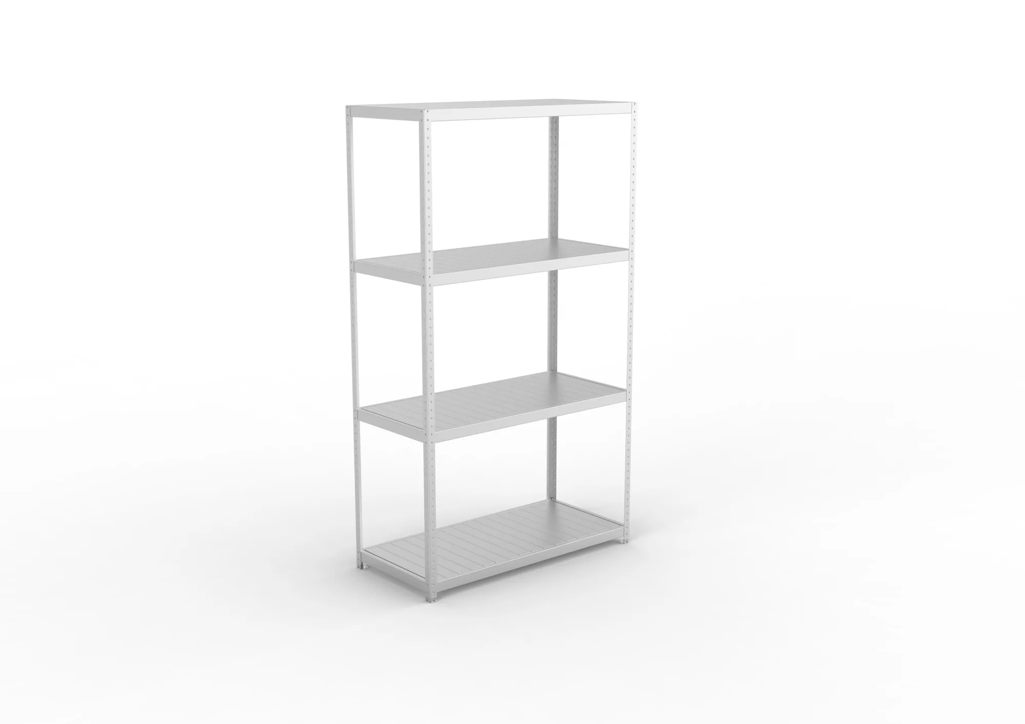 META SPEED-RACK Weitspannregal | Komplettregal | 2970 x 1700 x 800 mm | Fachlast 500 kg | Stahlpaneelböden | 4 Ebenen