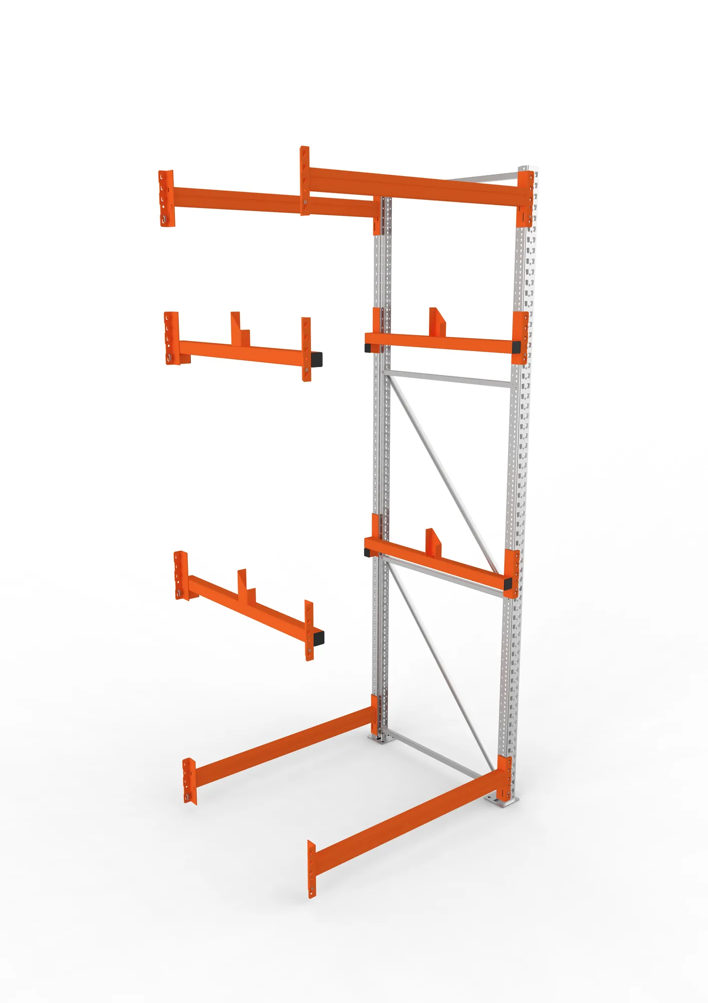 META MULTIPAL | Kabeltrommelregal | Anbauregal | 3300 x 1300 x 1100 mm | Feldlast 4000 kg | 2 Ebenen | Typ 1 | verzinkt