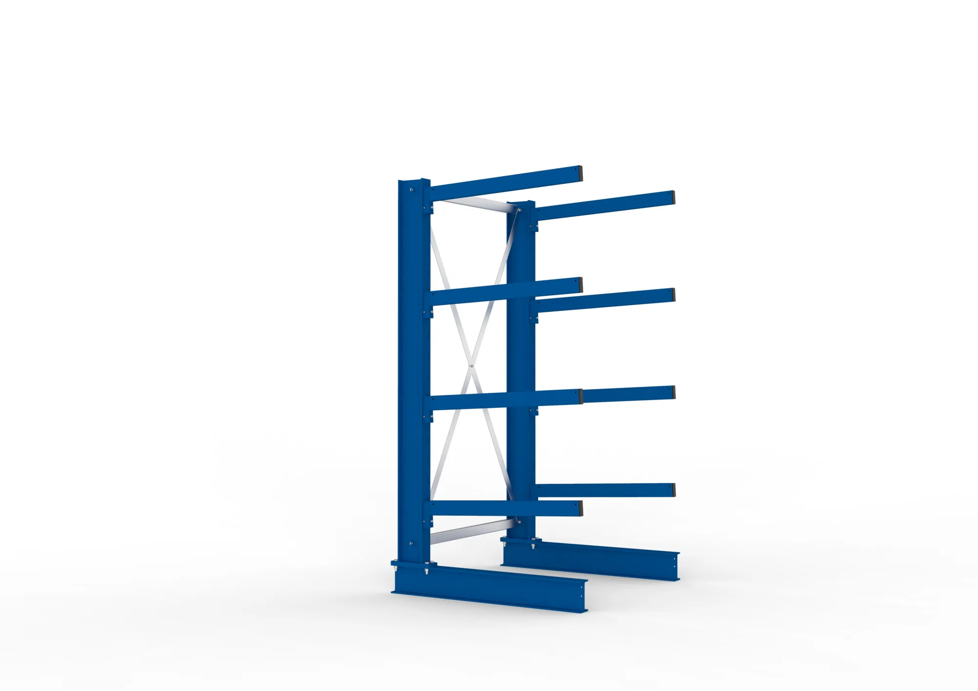 META MULTISTRONG M | Kragarmregal | Grundregal | 2000 x 1000 x 800 mm | Armlast 250 kg | einseitig | 4+1 Ebenen