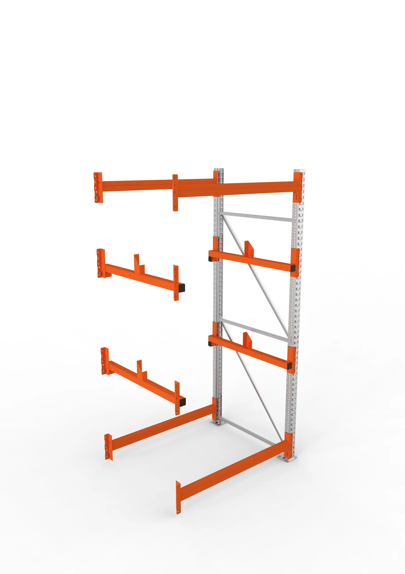 META MULTIPAL | Kabeltrommelregal | Anbauregal | 2700 x 1300 x 1100 mm | Feldlast 4000 kg | 2 Ebenen | Typ 1 | verzinkt