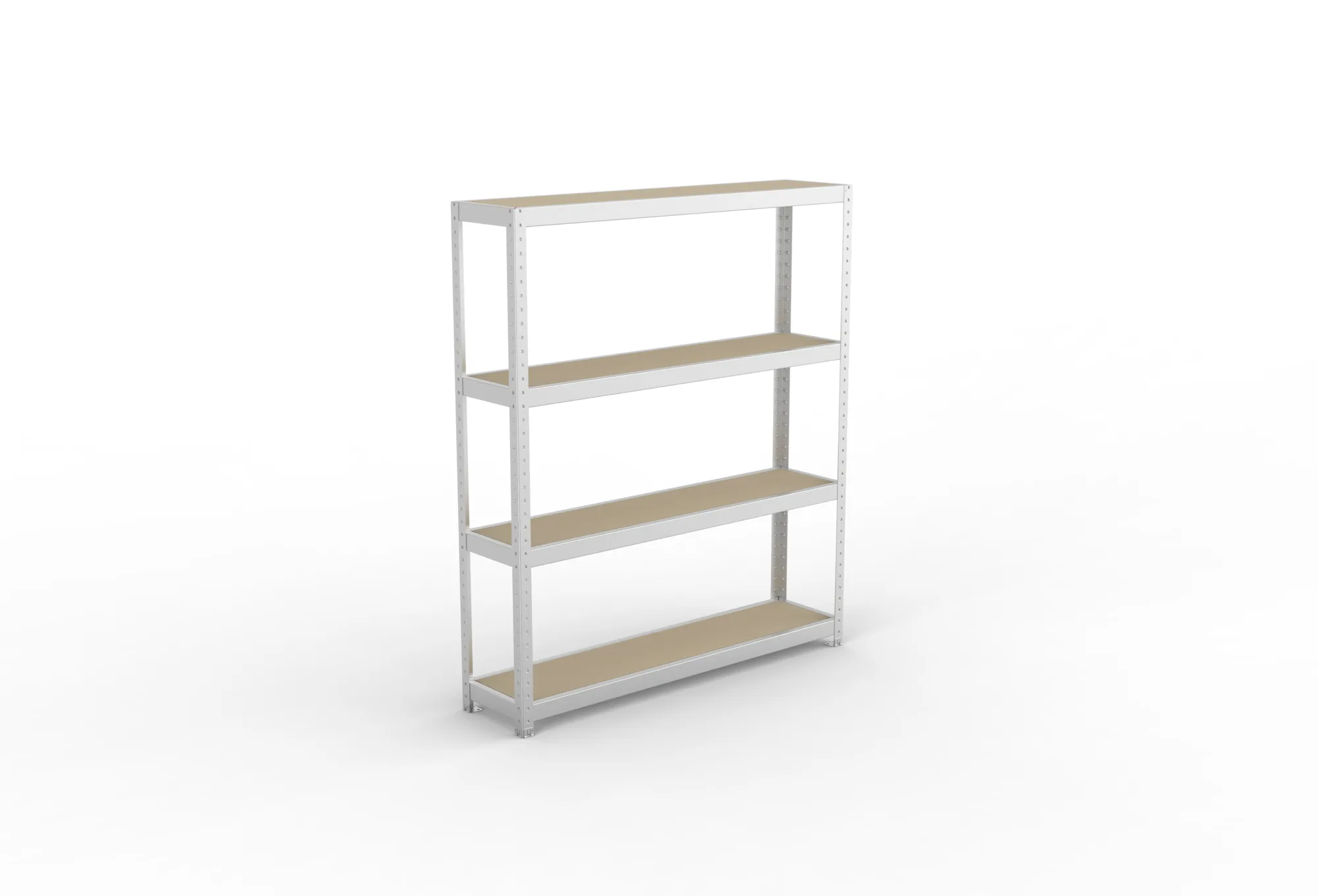 META SPEED-RACK Weitspannregal | Komplettregal | 1970 x 1700 x 400 mm | Fachlast 500 kg | Spanplattenböden | 4 Ebenen