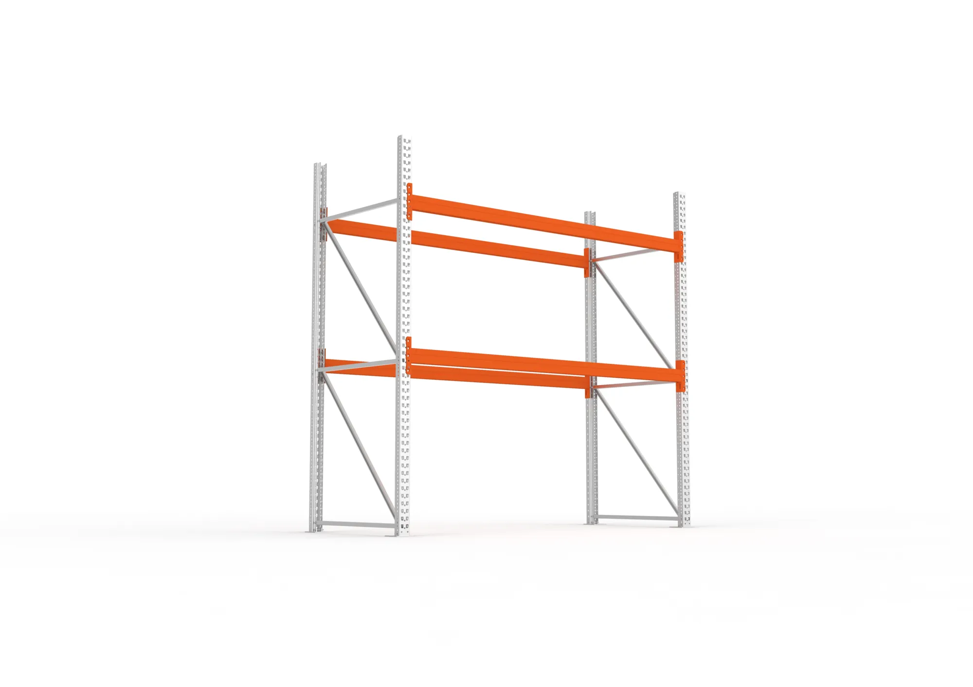 META MULTIPAL Palettenregal | Grundregal | 2700 x 2700 x 1100 mm | 9 Stellplätze à 990 kg