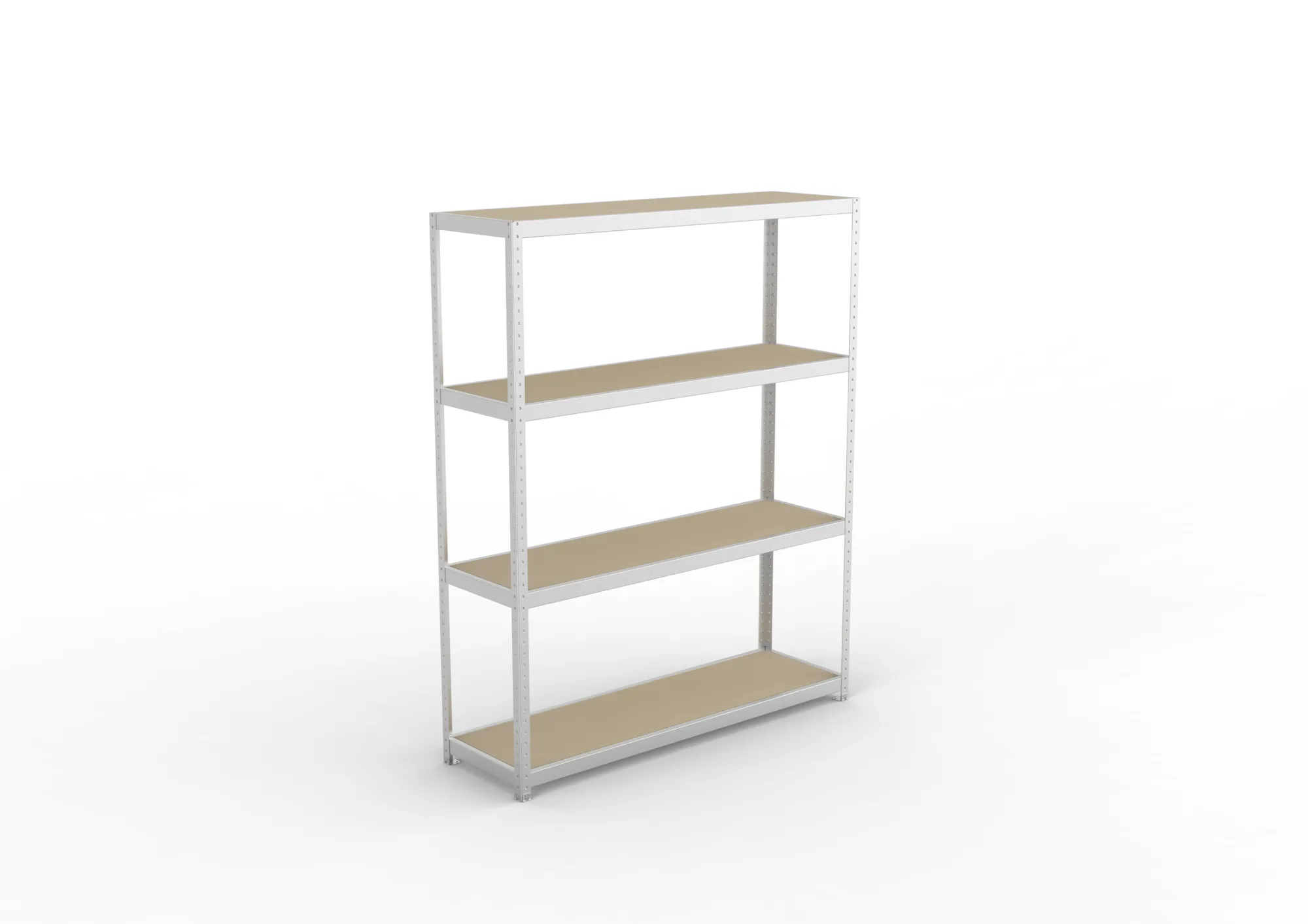 META SPEED-RACK Weitspannregal | Komplettregal | 2470 x 2000 x 600 mm | Fachlast 500 kg | Spanplattenböden | 4 Ebenen