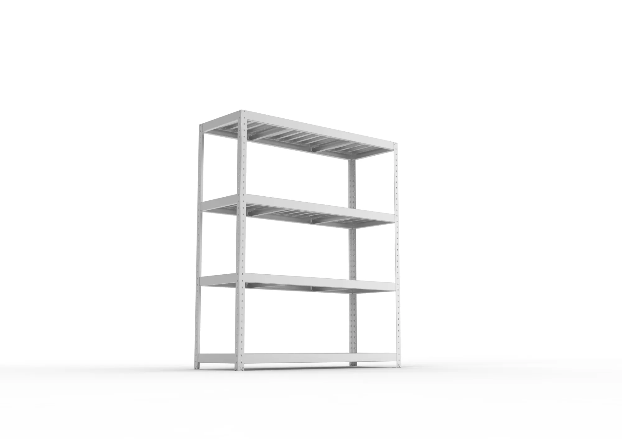 META SPEED-RACK Weitspannregal | Komplettregal | 1970 x 1700 x 600 mm | Fachlast 500 kg | Stahlpaneelböden | 4 Ebenen