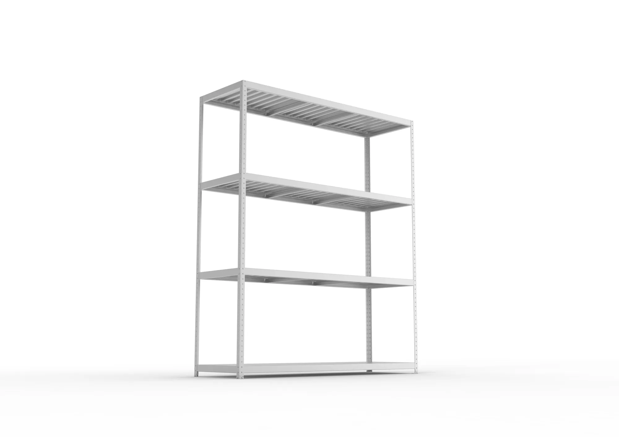 META SPEED-RACK Weitspannregal | Komplettregal | 2970 x 2500 x 800 mm | Fachlast 400 kg | Stahlpaneelböden | 4 Ebenen