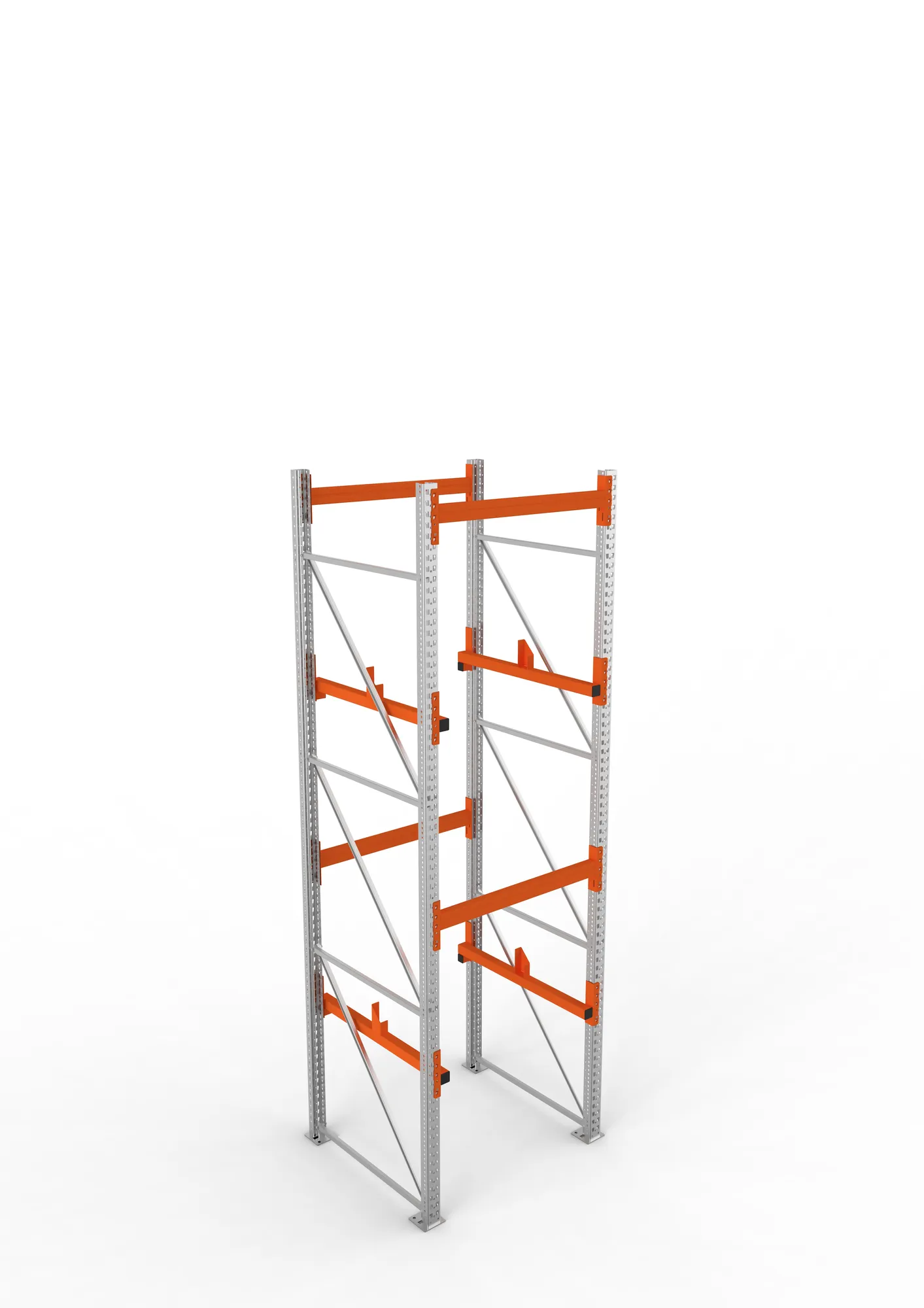 META MULTIPAL | Kabeltrommelregal | Grundregal | 3800 x 1100 x 1100 mm | Feldlast 4000 kg | 2 Ebenen | Typ 1 | verzinkt