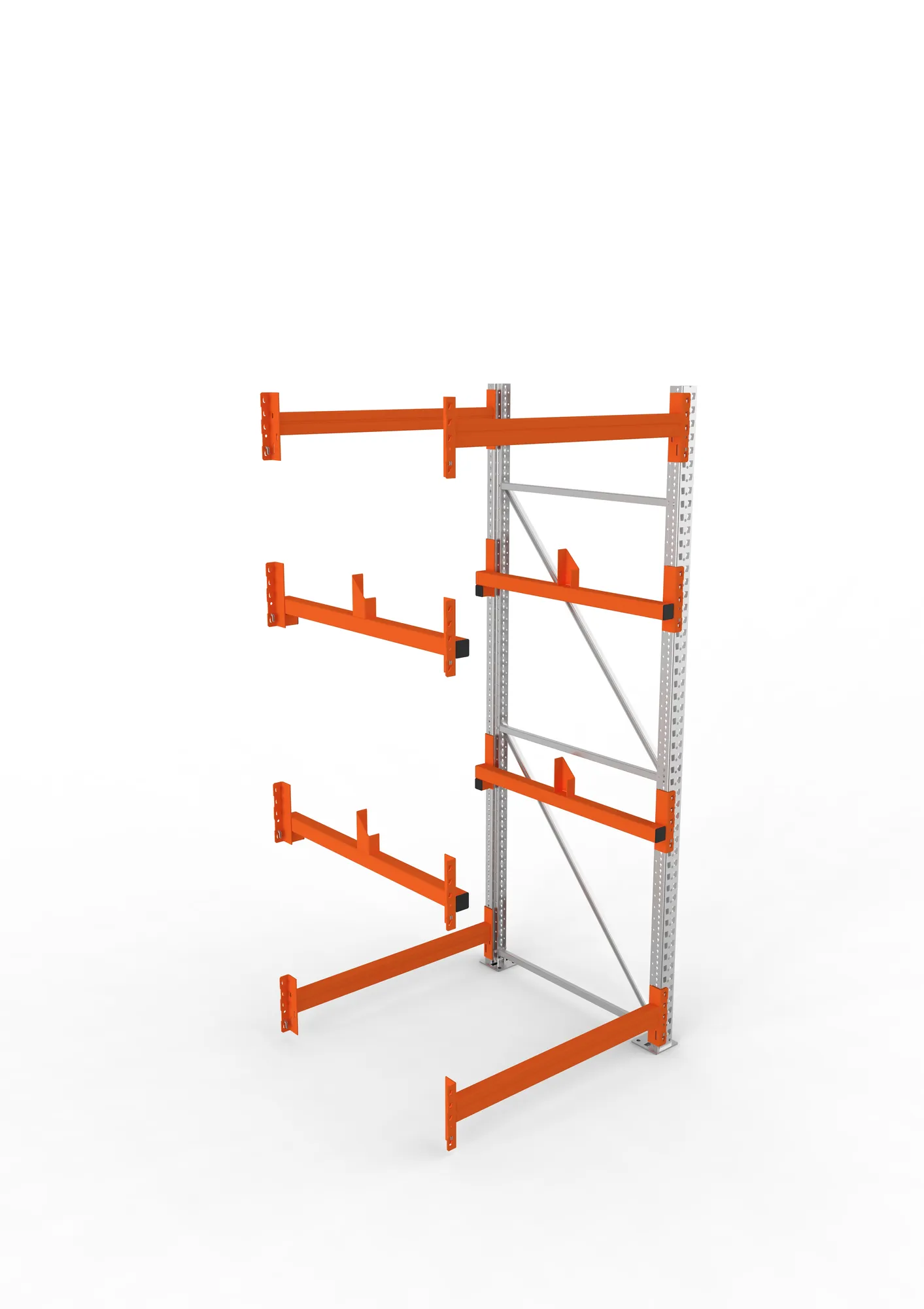 META MULTIPAL | Kabeltrommelregal | Anbauregal | 2700 x 1100 x 1100 mm | Feldlast 4000 kg | 2 Ebenen | Typ 1 | verzinkt