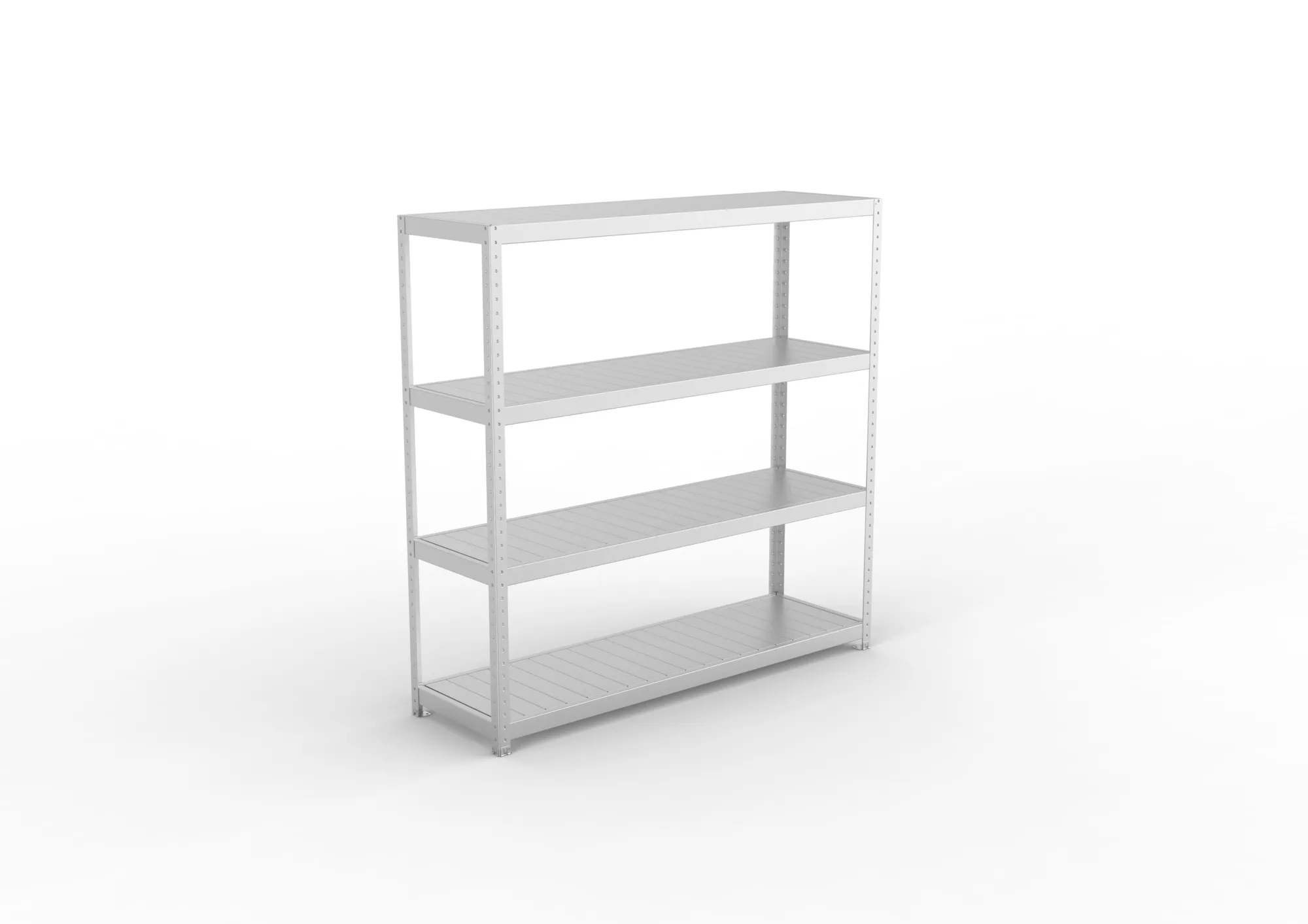 META SPEED-RACK Weitspannregal | Komplettregal | 1970 x 2000 x 600 mm | Fachlast 500 kg | Stahlpaneelböden | 4 Ebenen
