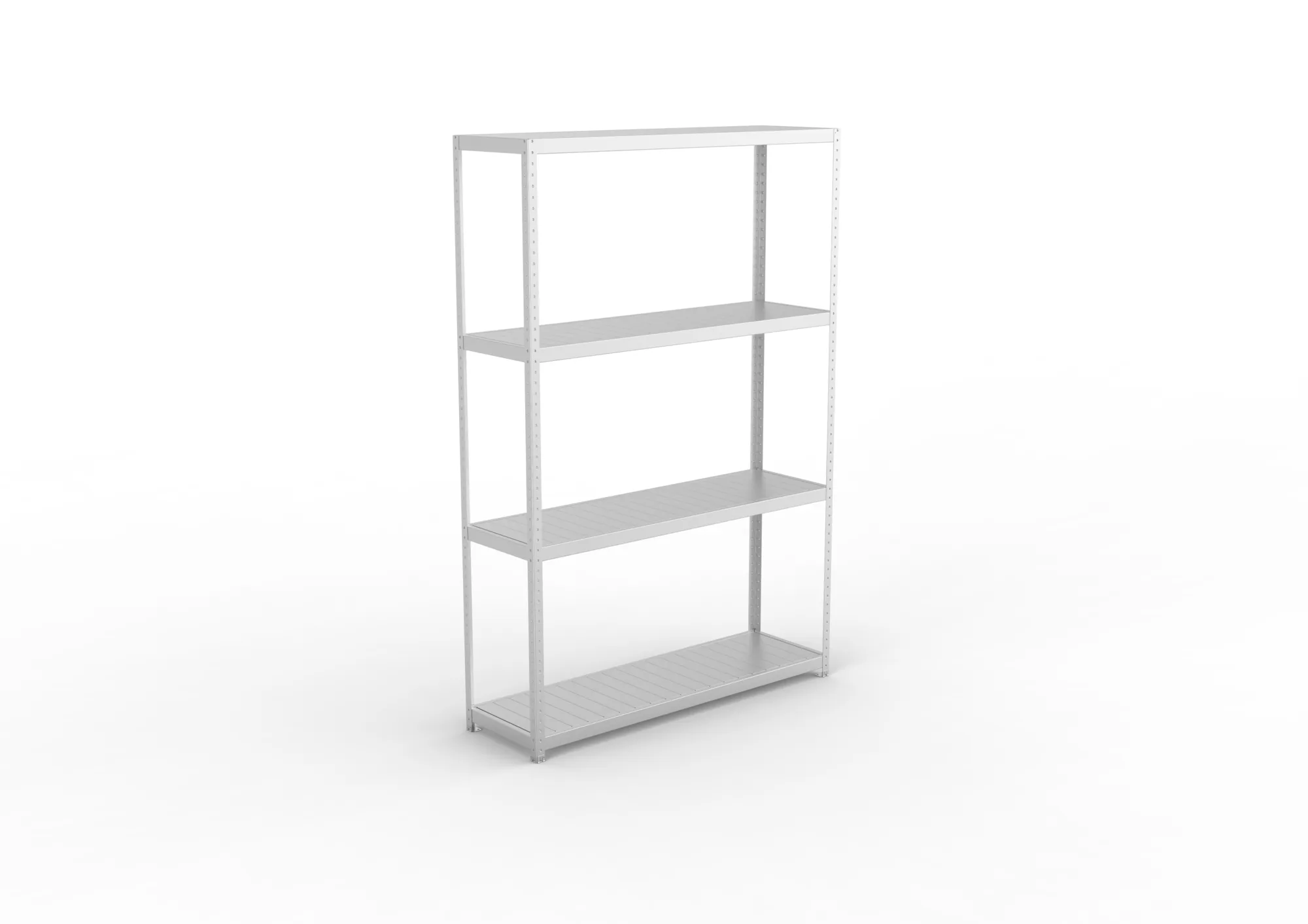 META SPEED-RACK Weitspannregal | Komplettregal | 2970 x 2000 x 600 mm | Fachlast 500 kg | Stahlpaneelböden | 4 Ebenen