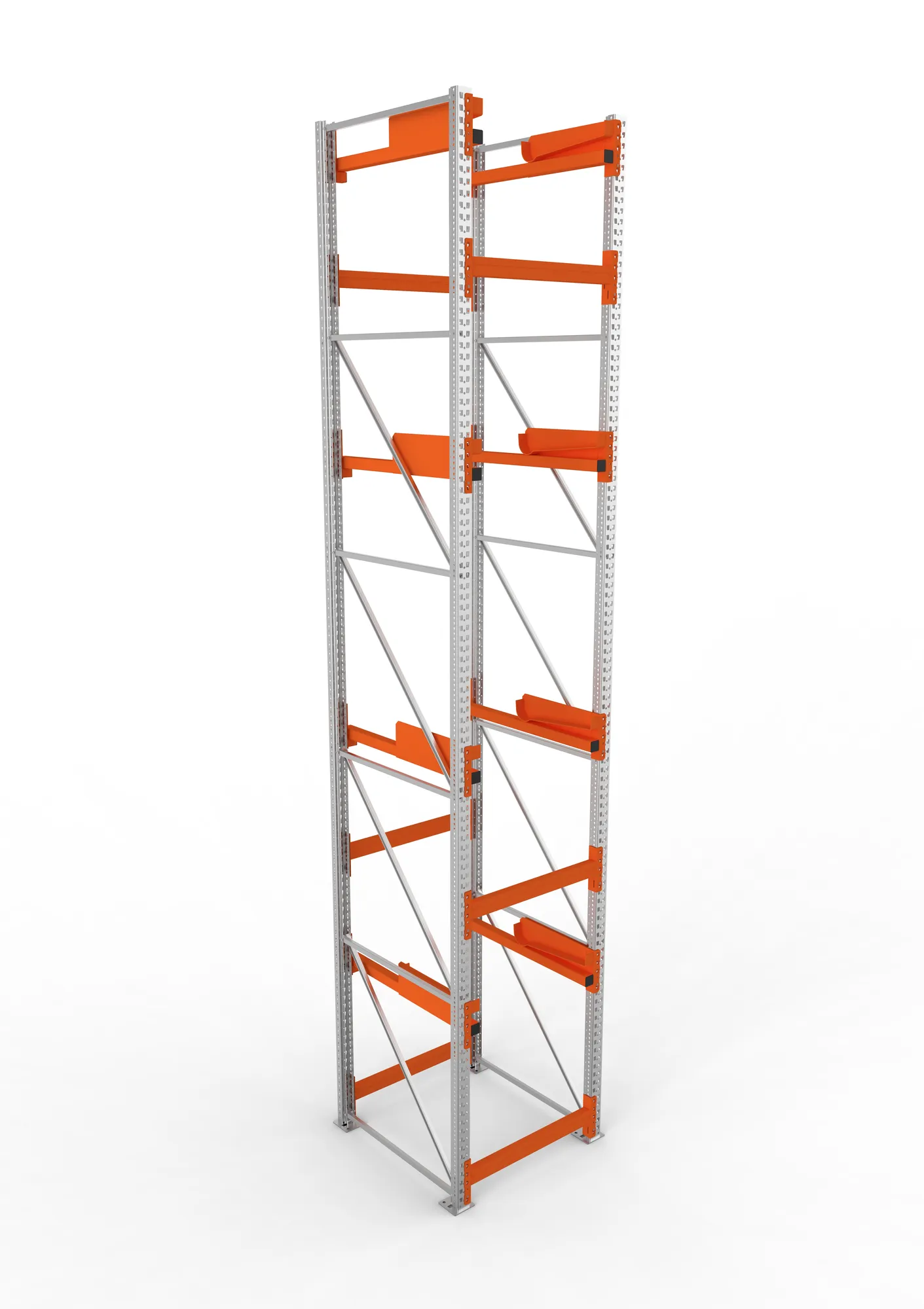 META MULTIPAL | Kabeltrommelregal | Grundregal | 5500 x 900 x 1100 mm | Feldlast 5500 kg | 4 Ebenen | Typ 2 | verzinkt