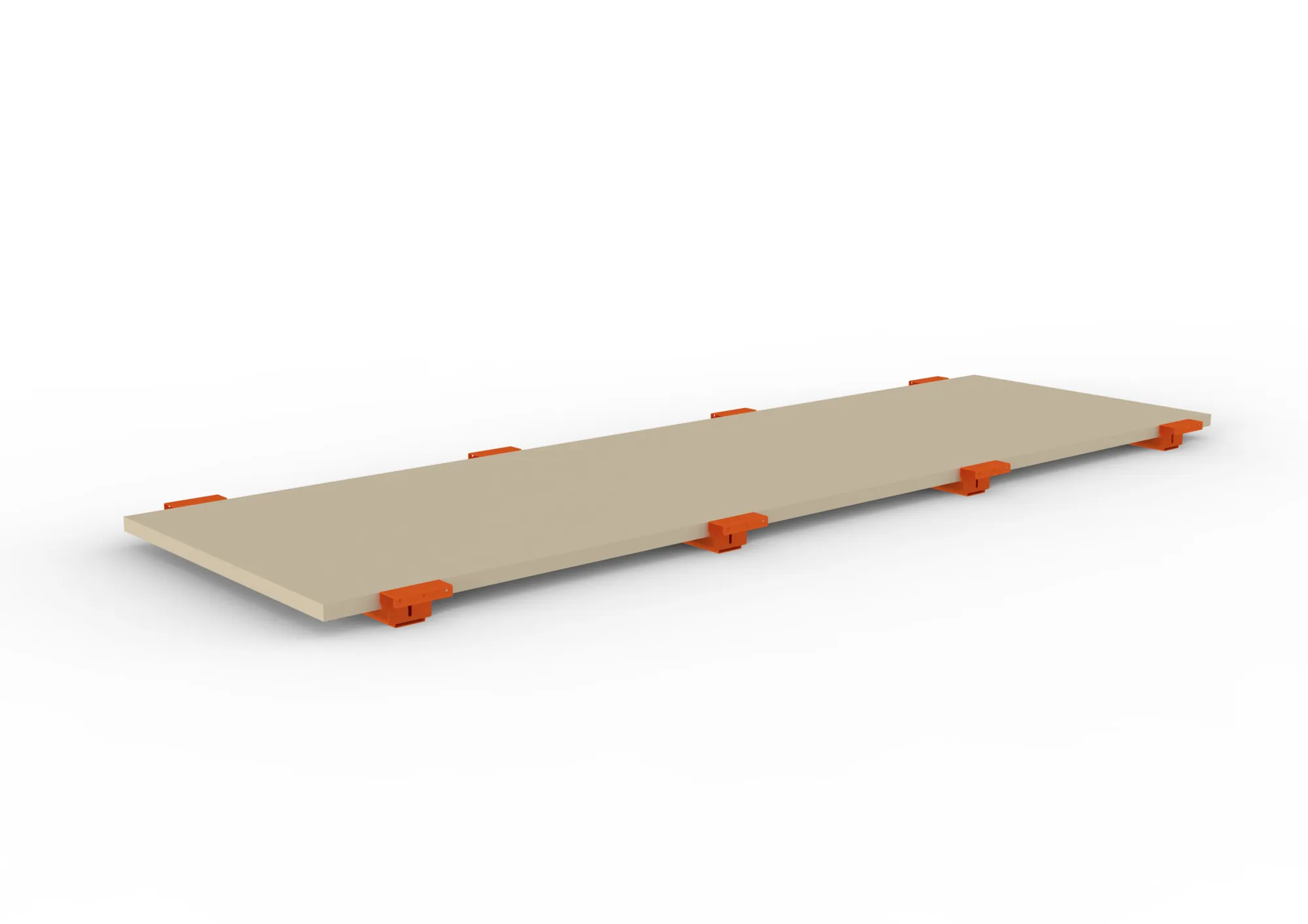 META MULTIPAL | Spanplattenboden 38 mm mit abgesetzten Tiefenauflagen | 3300 x 1100 mm