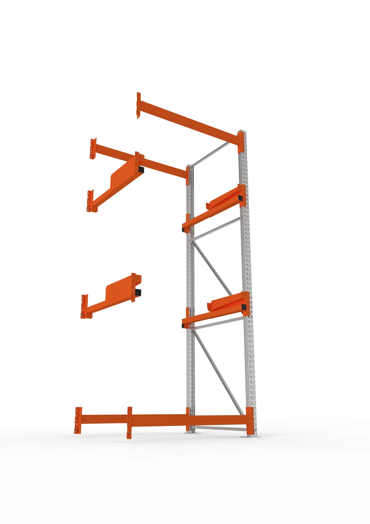 META MULTIPAL | Kabeltrommelregal | Anbauregal | 3300 x 1300 x 1100 mm | Feldlast 4000 kg | 2 Ebenen | Typ 2 | verzinkt