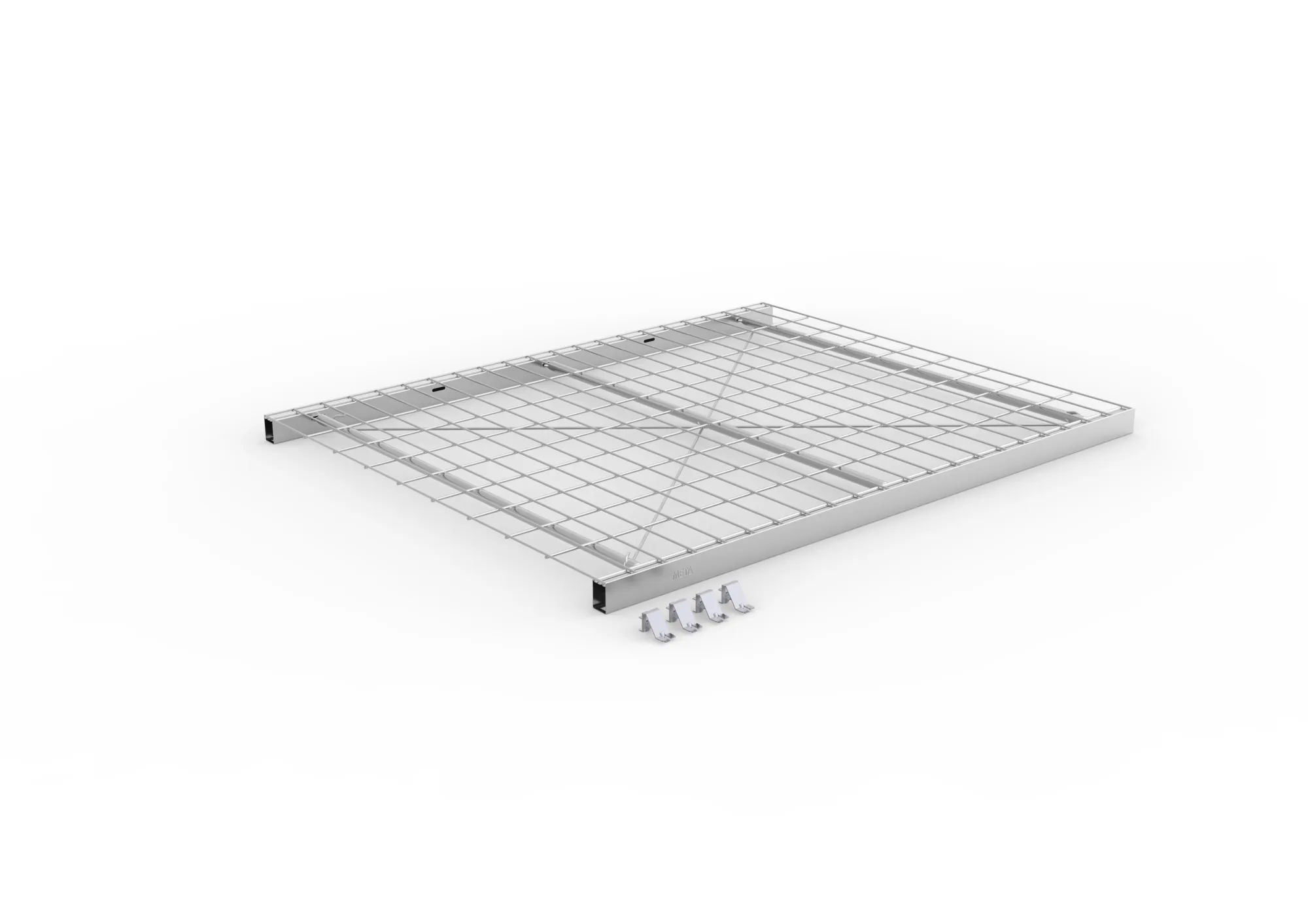 META CLIP | Zusatz-Drahtgitterfachboden | 1000 x 800 mm | 150 kg | verzinkt