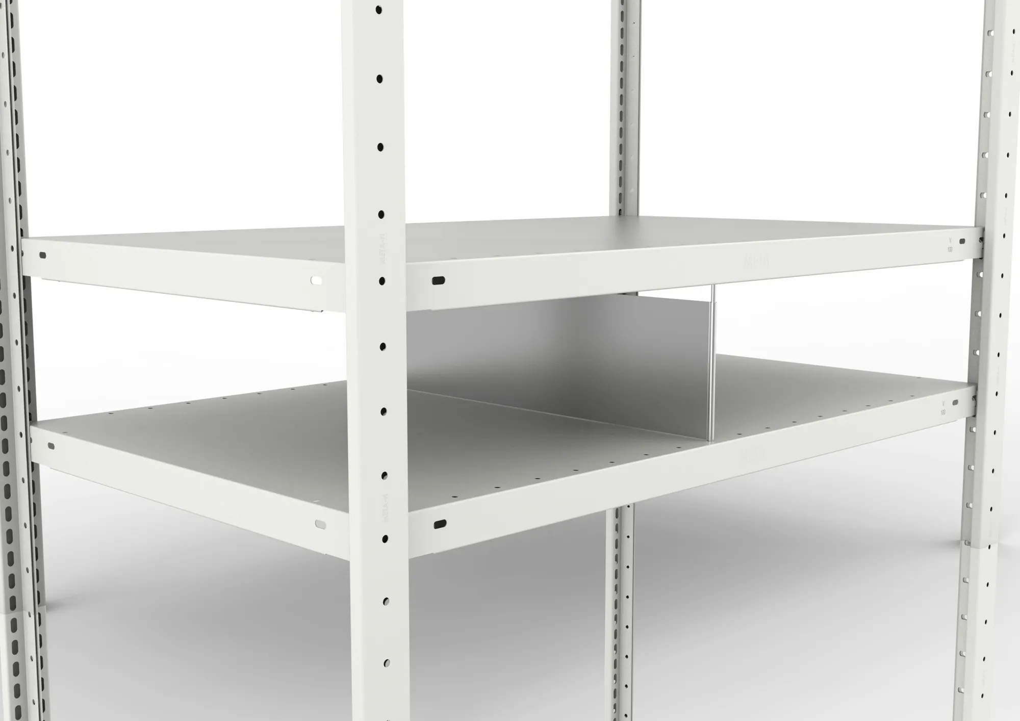 10x Fachteiler durchgehend | 200 x 600 mm | verzinkt