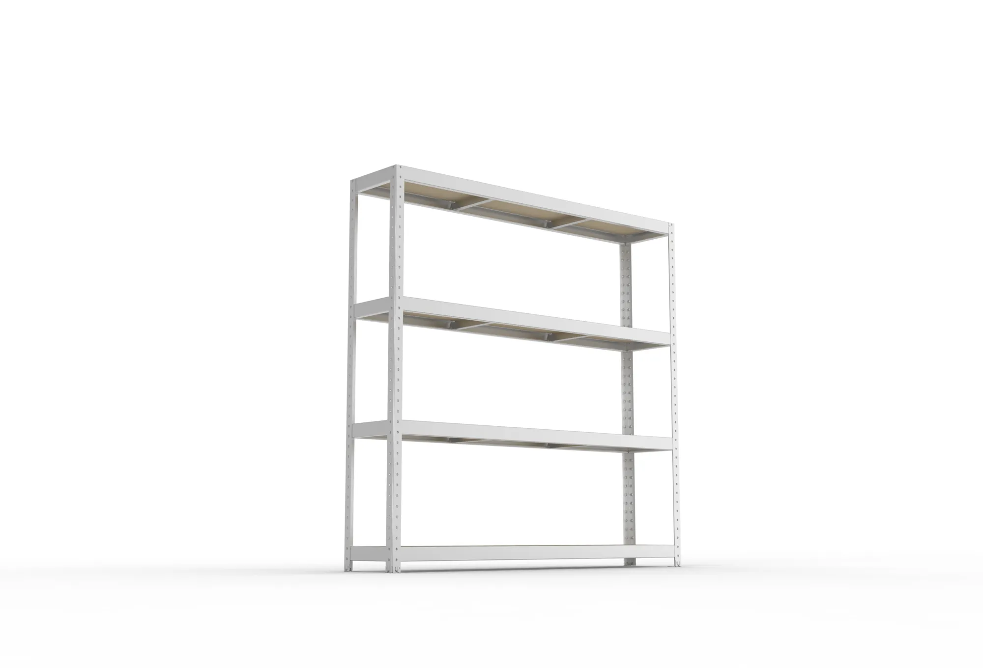 META SPEED-RACK Weitspannregal | Komplettregal | 1970 x 2000 x 400 mm | Fachlast 500 kg | Spanplattenböden | 4 Ebenen