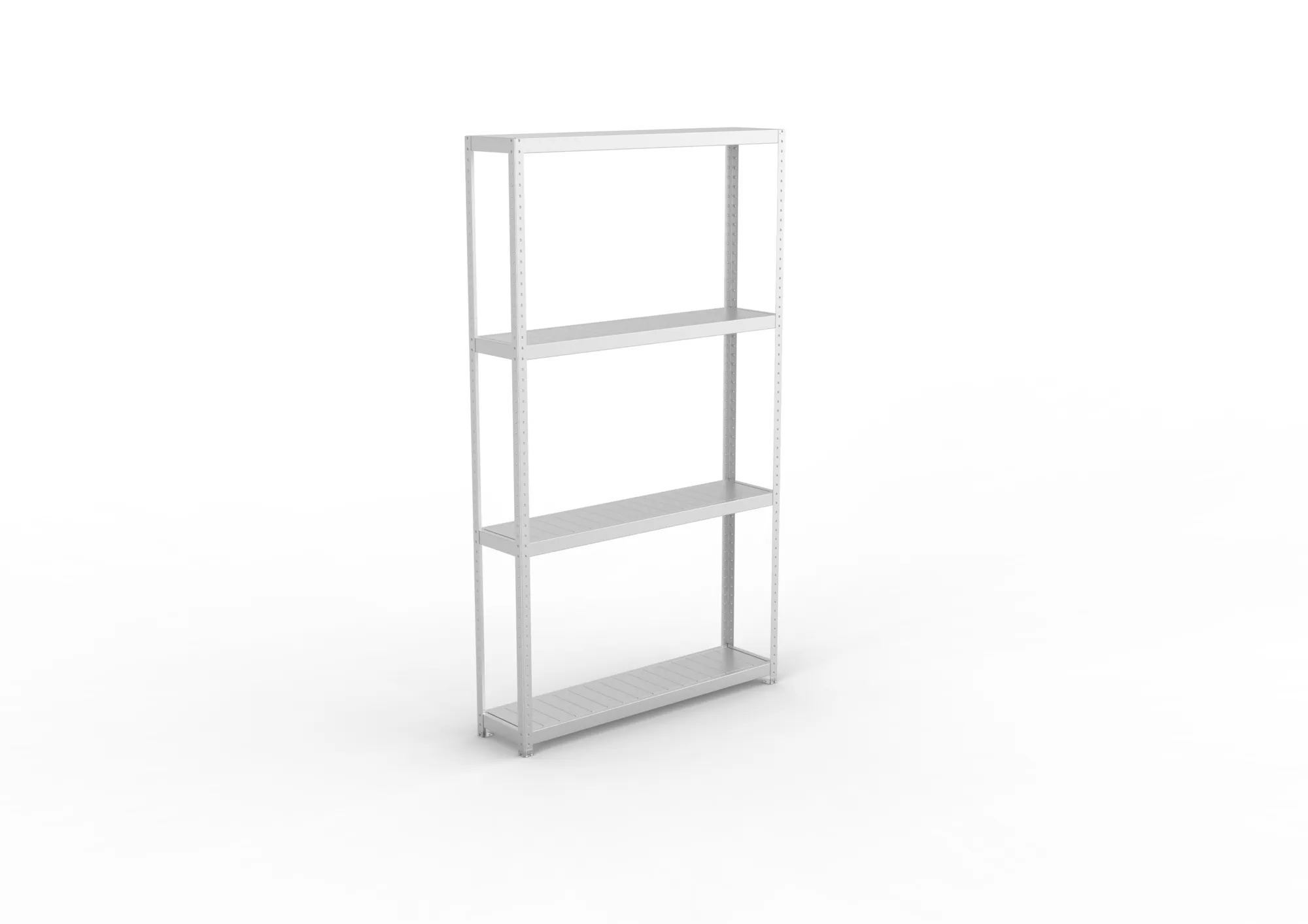 META SPEED-RACK Weitspannregal | Komplettregal | 2970 x 1700 x 400 mm | Fachlast 500 kg | Stahlpaneelböden | 4 Ebenen