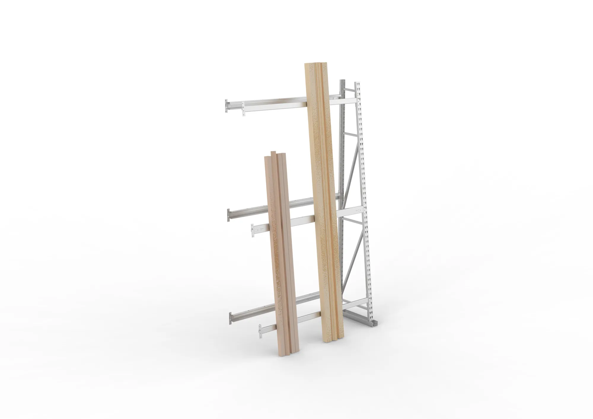 META MINI-RACK | Profillagerregal | Anbauregal | 2500 x 1400 x 500 mm | RAL 7035
