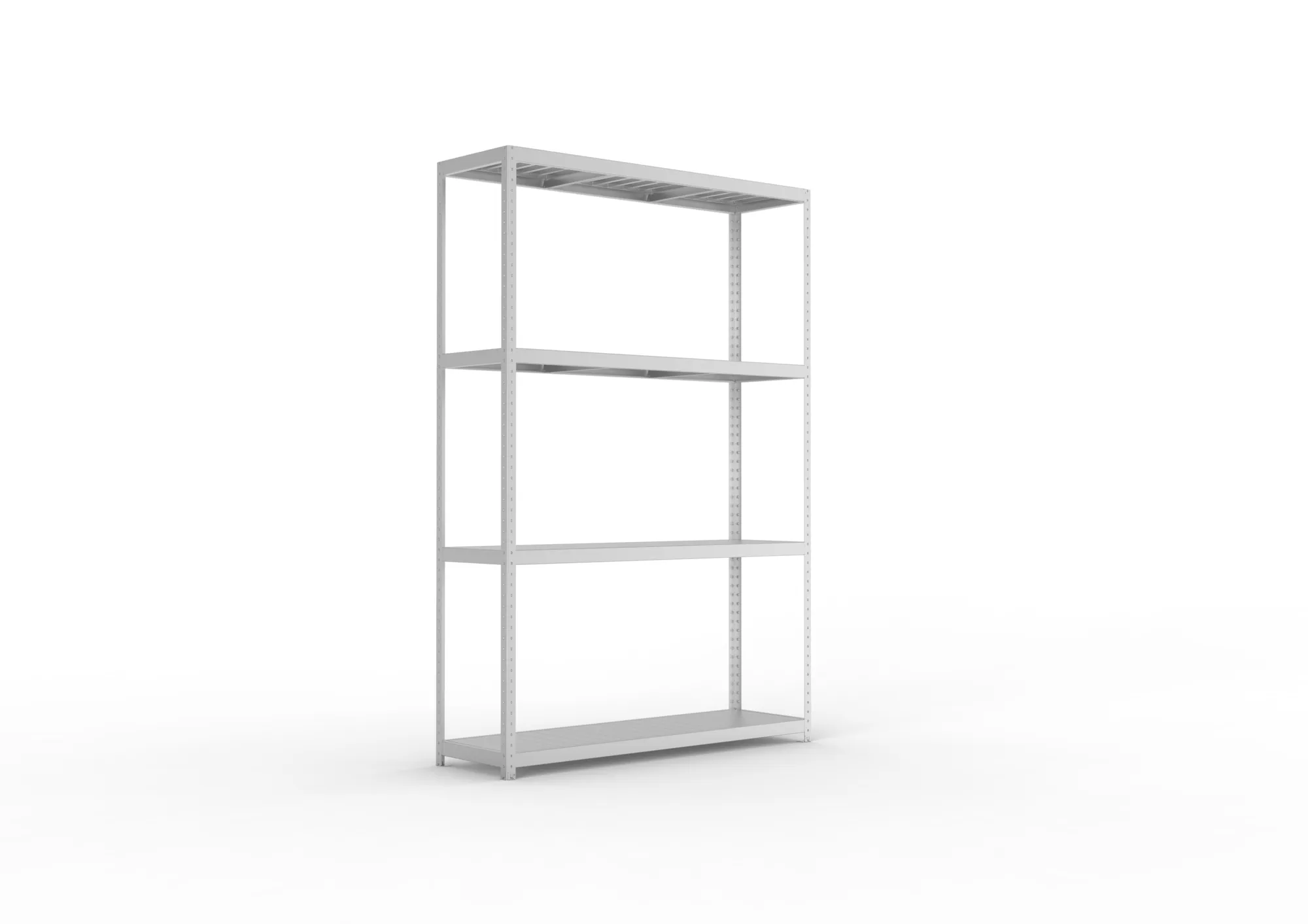 META SPEED-RACK Weitspannregal | Komplettregal | 2970 x 2000 x 600 mm | Fachlast 500 kg | Stahlpaneelböden | 4 Ebenen