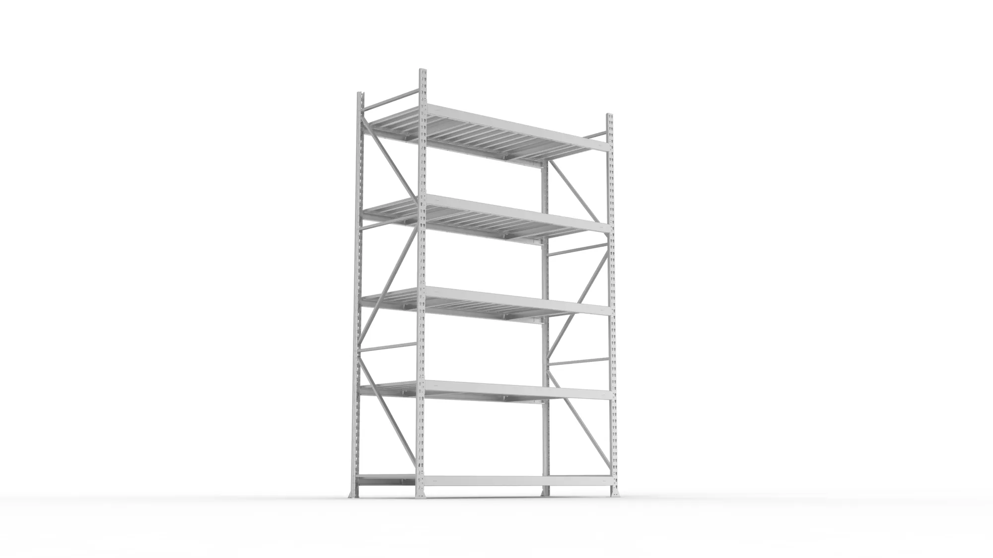 META MINI-RACK Weitspannregal | Grundregal | 3000 x 1800 x 800 mm | Fachlast 600 kg | Stahlpaneelböden | 5 Ebenen