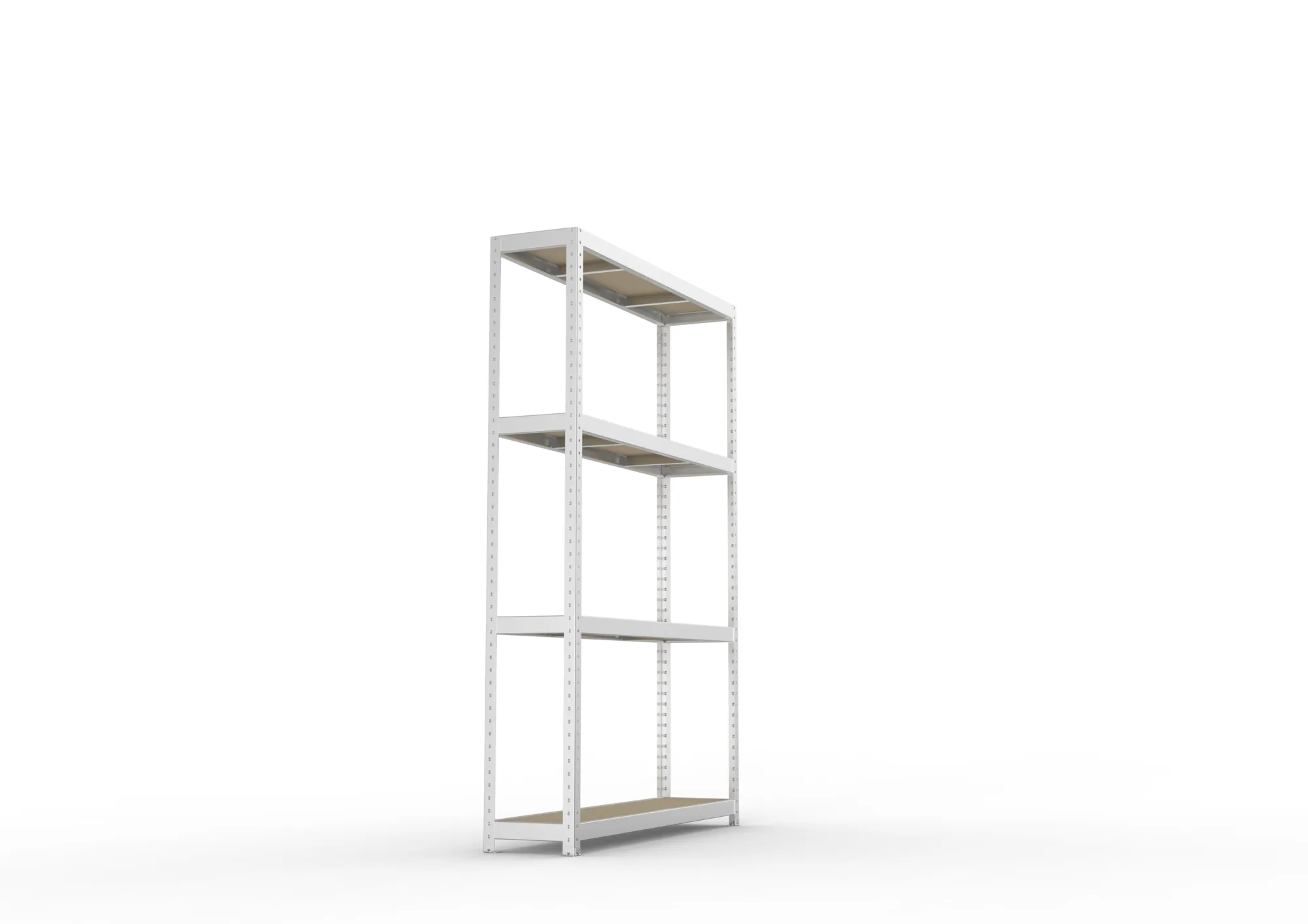 META SPEED-RACK Weitspannregal | Komplettregal | 2470 x 1700 x 400 mm | Fachlast 500 kg | Spanplattenböden | 4 Ebenen