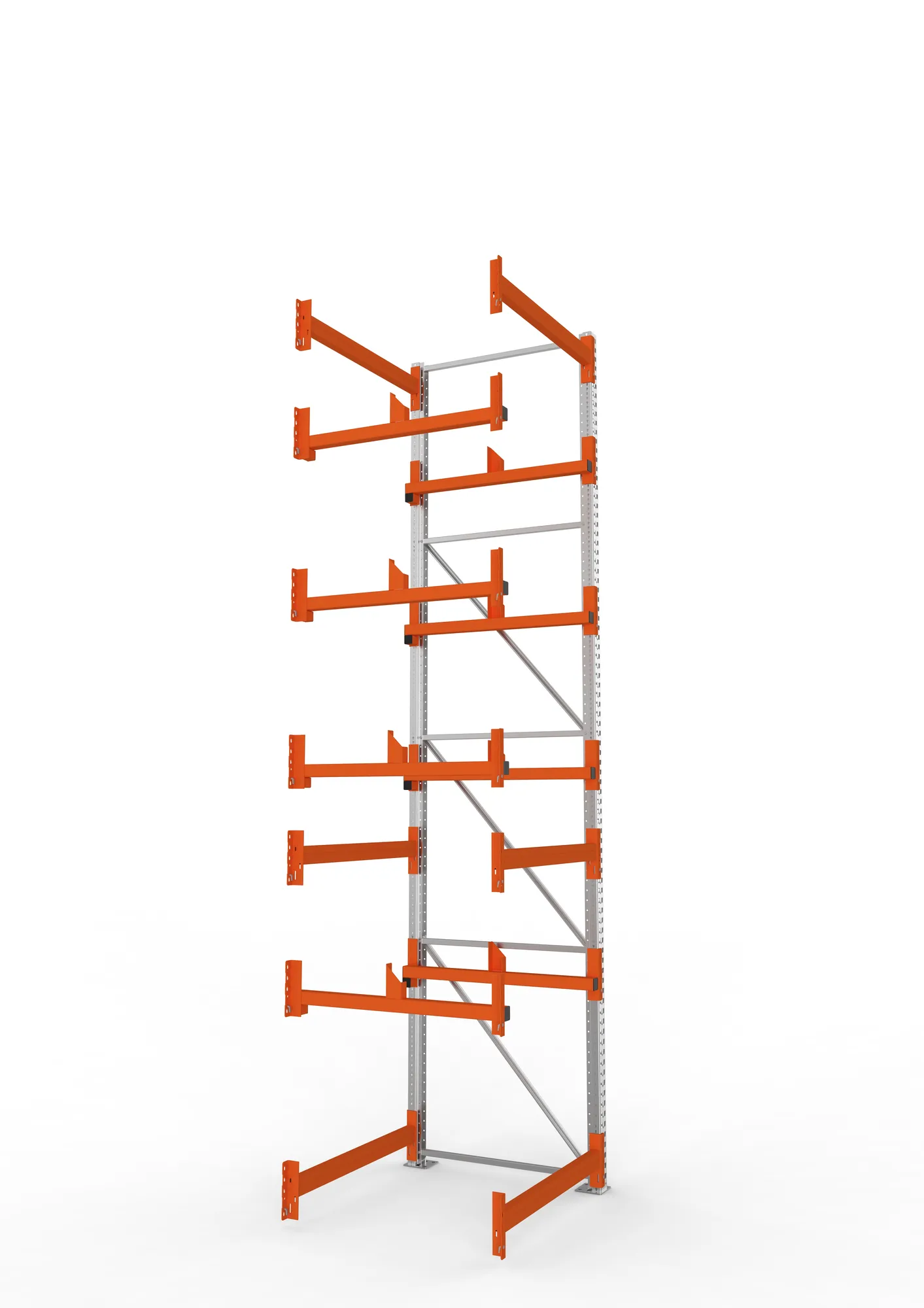 META MULTIPAL | Kabeltrommelregal | Anbauregal | 4400 x 1100 x 1100 mm | Feldlast 5500 kg | 2 Ebenen | Typ 1 | verzinkt