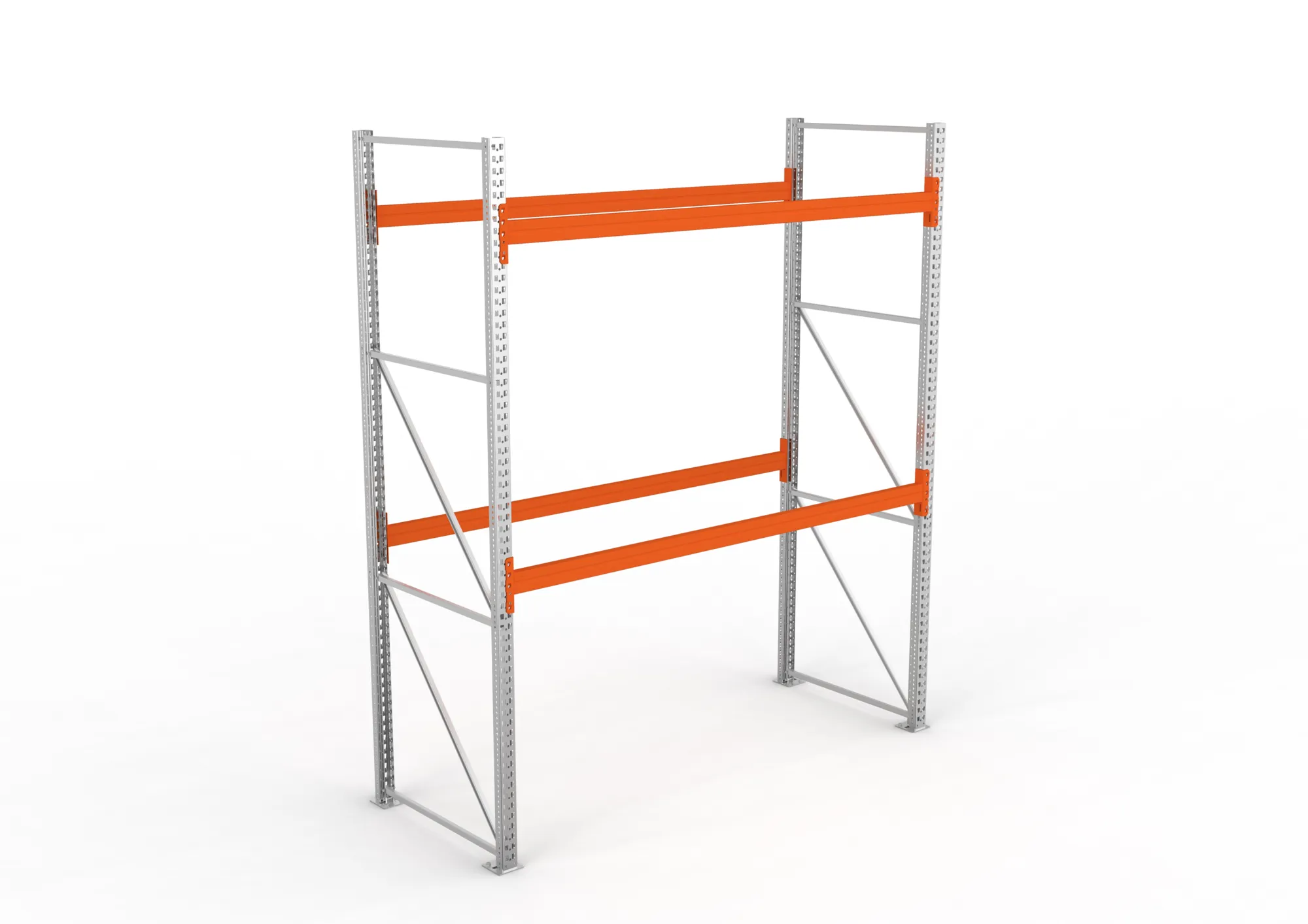 META MULTIPAL | Palettenregal | Grundregal | 3300 x 2700 x 1100 mm | Fachlast 780 kg | 3 Ebenen | 9 Paletten | verzinkt