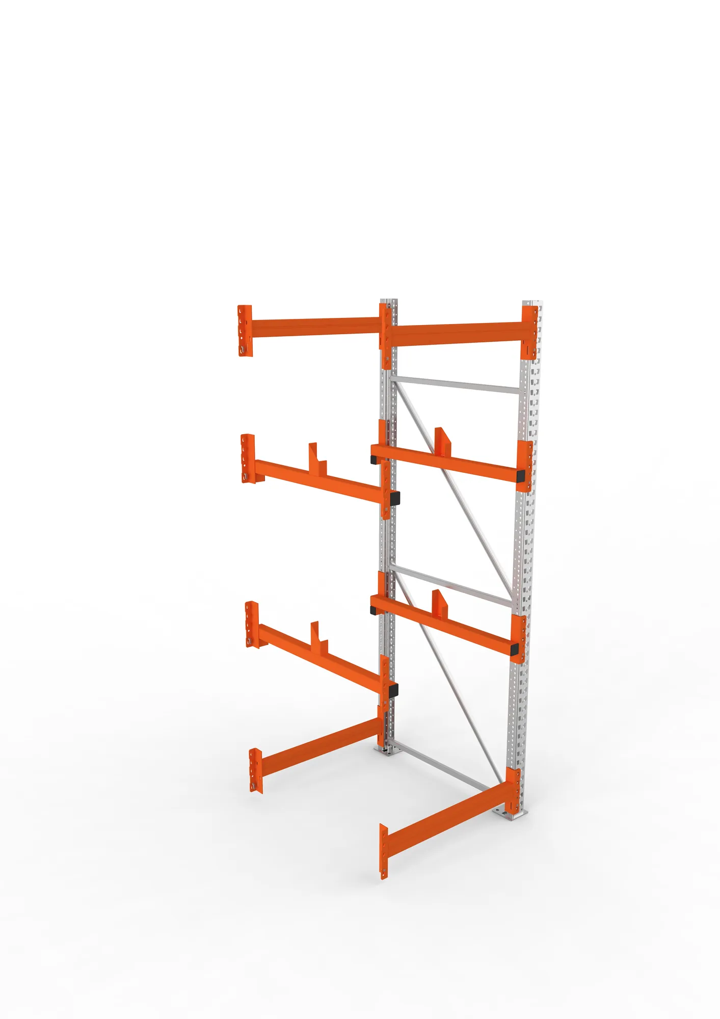 META MULTIPAL | Kabeltrommelregal | Anbauregal | 2700 x 900 x 1100 mm | Feldlast 4000 kg | 2 Ebenen | Typ 1 | verzinkt