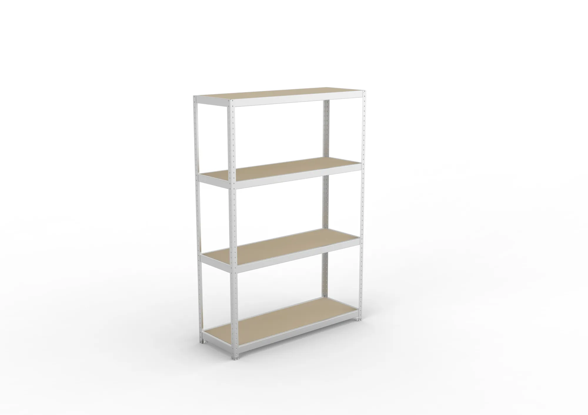 META SPEED-RACK Weitspannregal | Komplettregal | 2470 x 1700 x 600 mm | Fachlast 500 kg | Spanplattenböden | 4 Ebenen