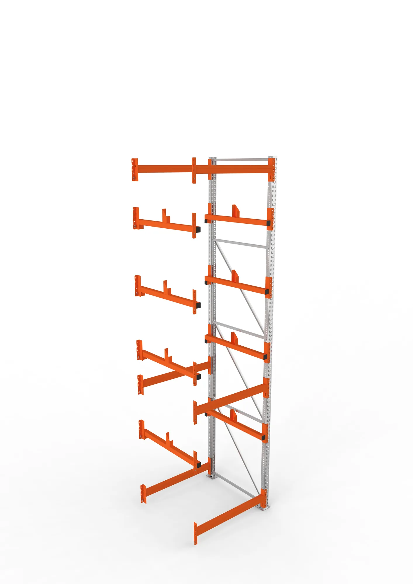 META MULTIPAL | Kabeltrommelregal | Anbauregal | 4400 x 1100 x 1100 mm | Feldlast 5500 kg | 2 Ebenen | Typ 1 | verzinkt