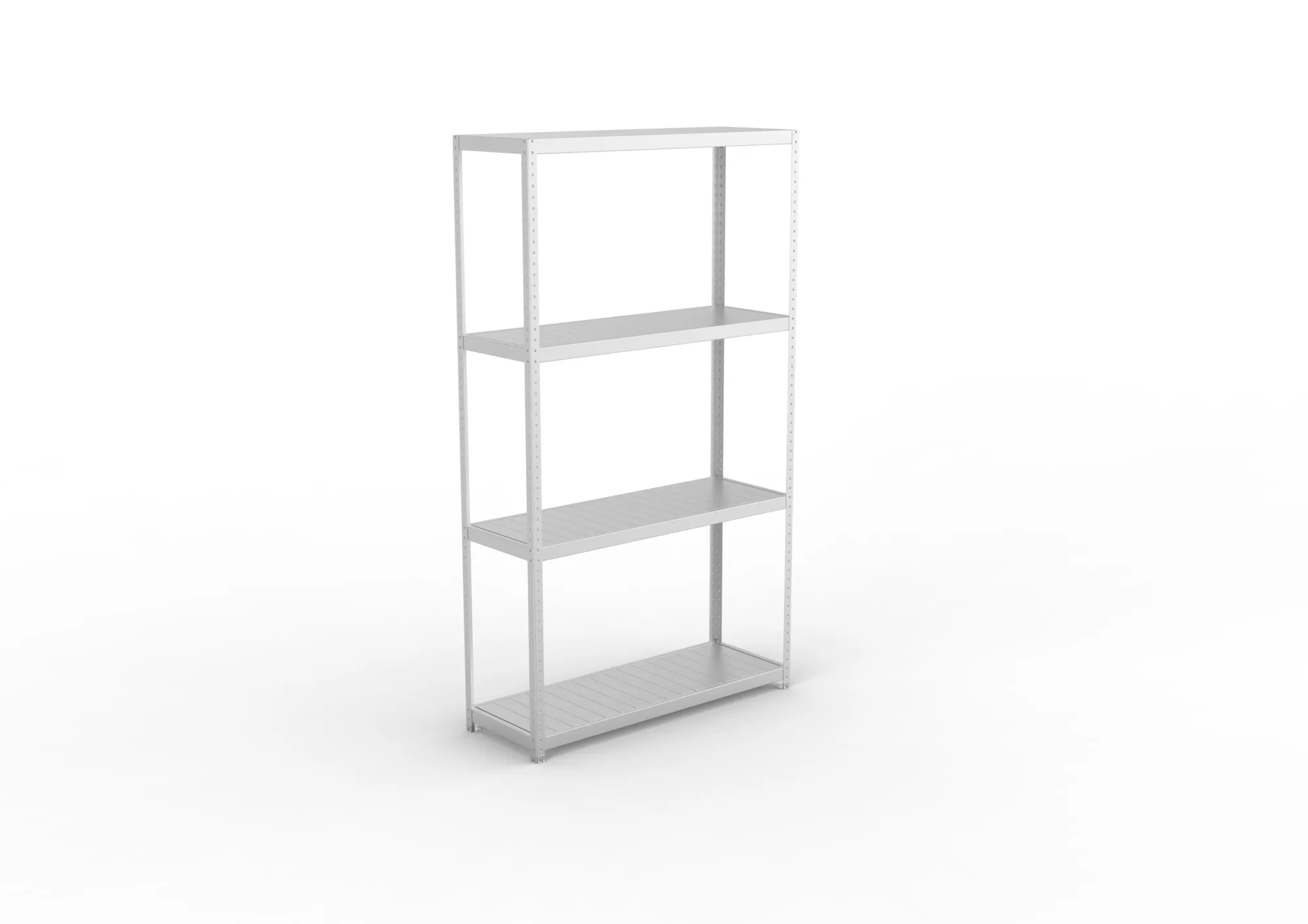META SPEED-RACK Weitspannregal | Komplettregal | 2970 x 1700 x 600 mm | Fachlast 500 kg | Stahlpaneelböden | 4 Ebenen
