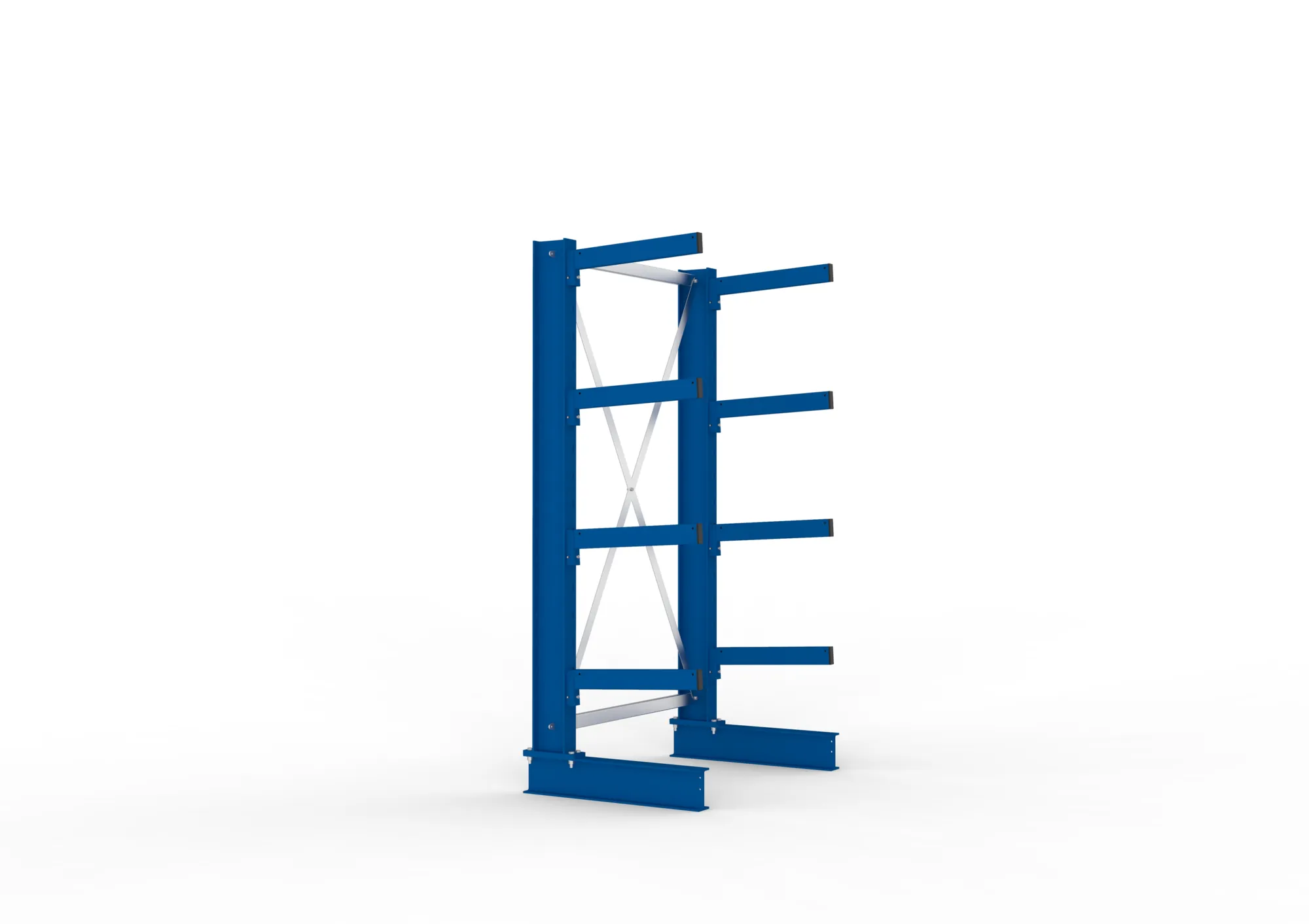 META MULTISTRONG M | Kragarmregal | Grundregal | 2000 x 1000 x 500 mm | Armlast 430 kg | einseitig | 4+1 Ebenen