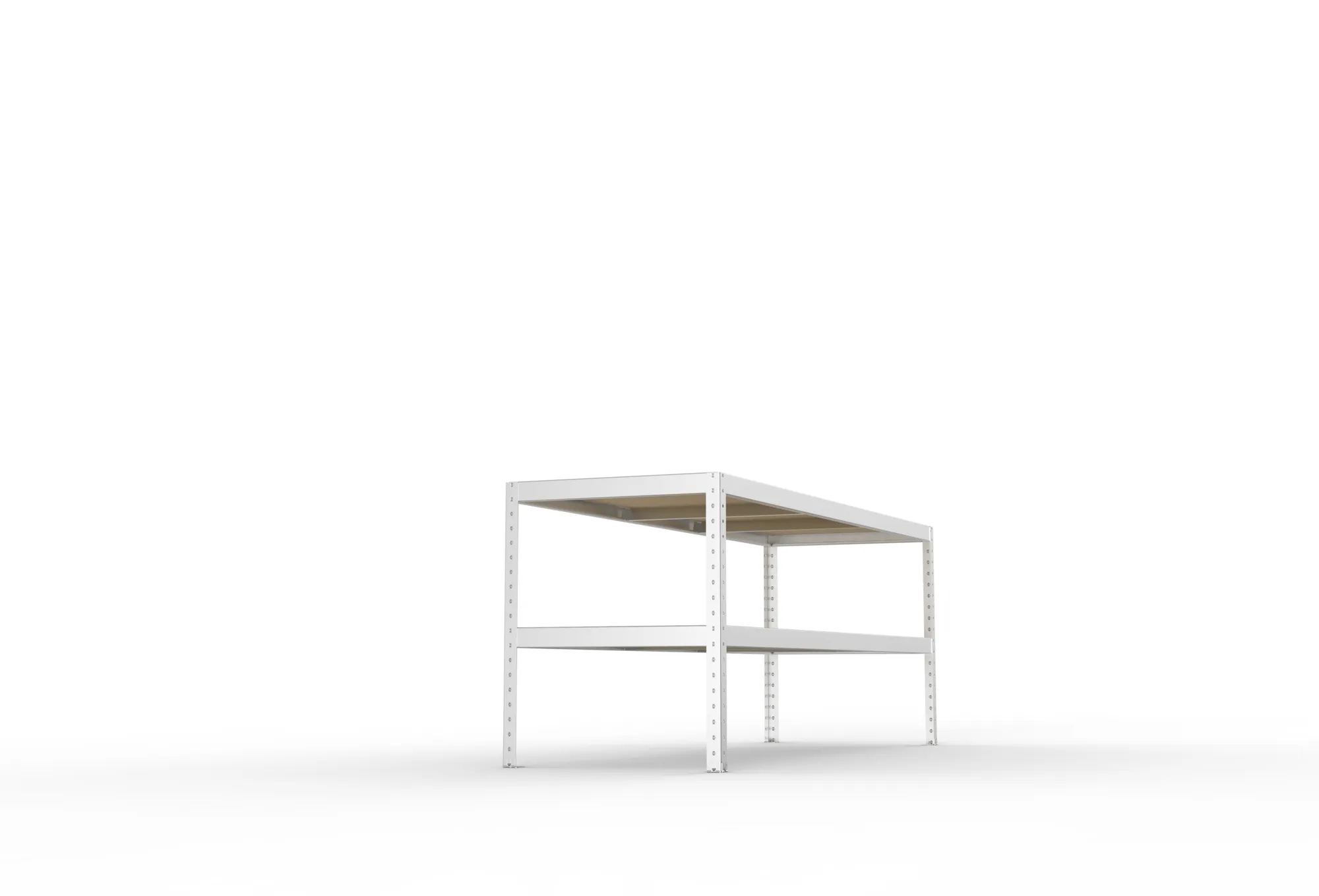 META SPEED-RACK | Packtisch | 970 x 2500 x 800 mm | 2 Ebenen | verzinkt