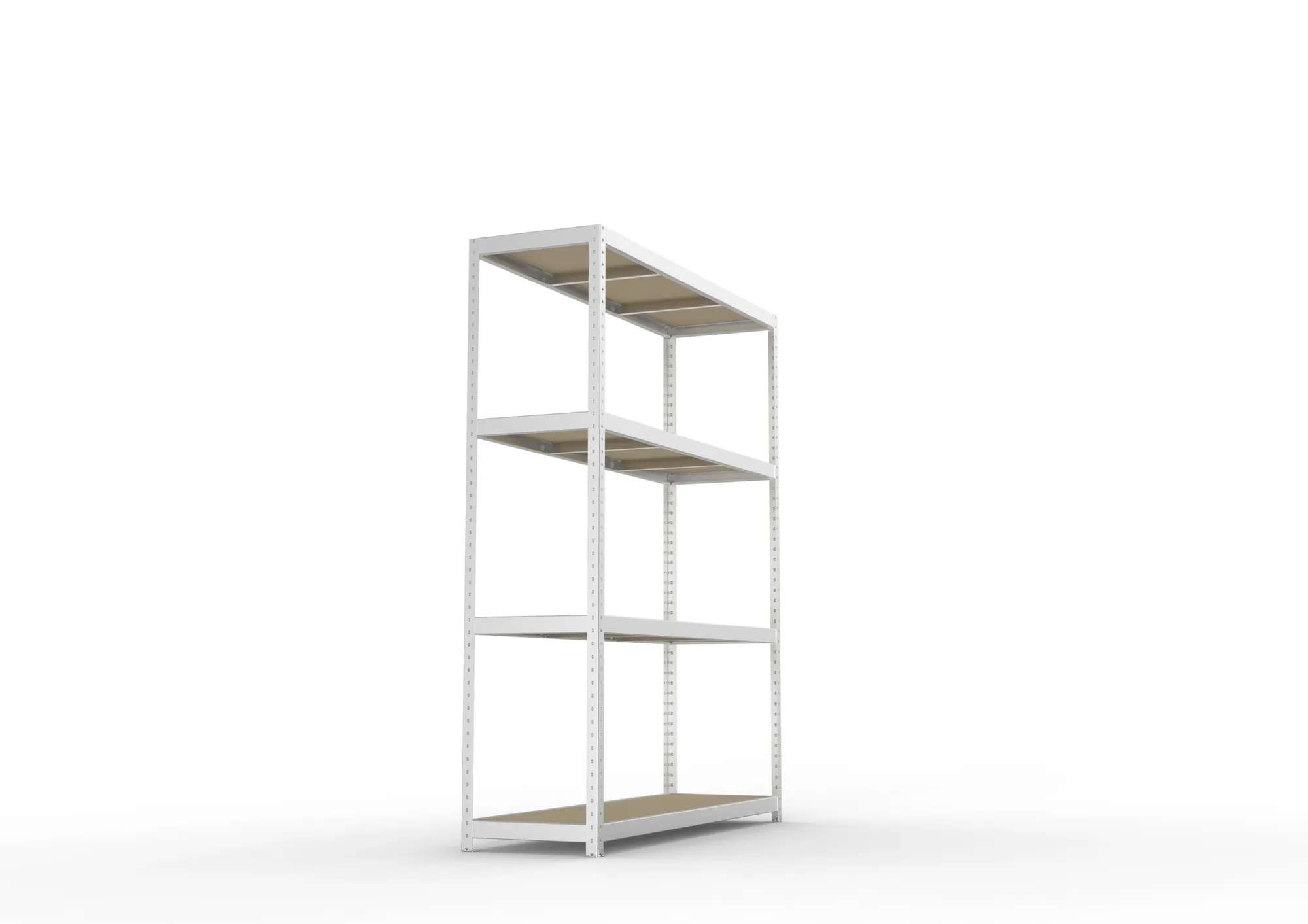 META SPEED-RACK Weitspannregal | Komplettregal | 2470 x 2000 x 600 mm | Fachlast 500 kg | Spanplattenböden | 4 Ebenen