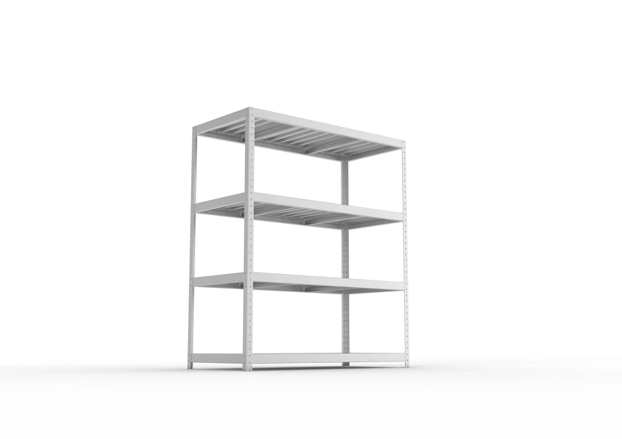 META SPEED-RACK Weitspannregal | Komplettregal | 1970 x 1700 x 800 mm | Fachlast 500 kg | Stahlpaneelböden | 4 Ebenen