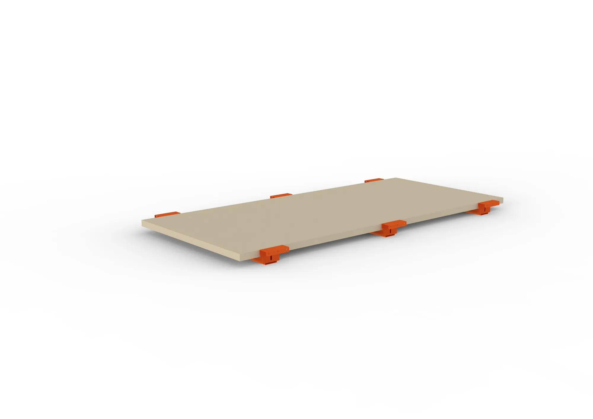 META MULTIPAL | Spanplattenboden 38 mm mit abgesetzten Tiefenauflagen | 2225 x 1100 mm