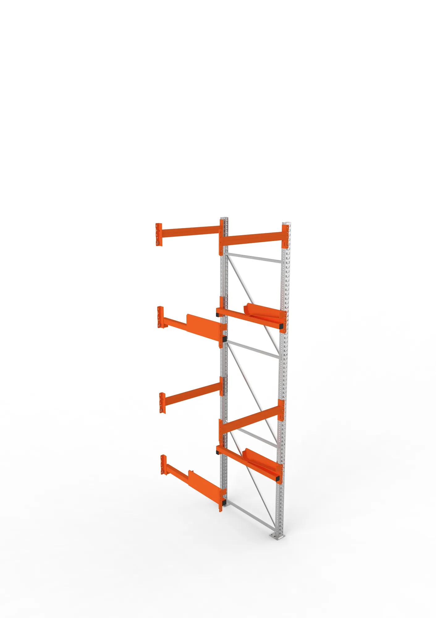 META MULTIPAL | Kabeltrommelregal | Anbauregal | 3800 x 900 x 1100 mm | Feldlast 4000 kg | 2 Ebenen | Typ 2 | verzinkt