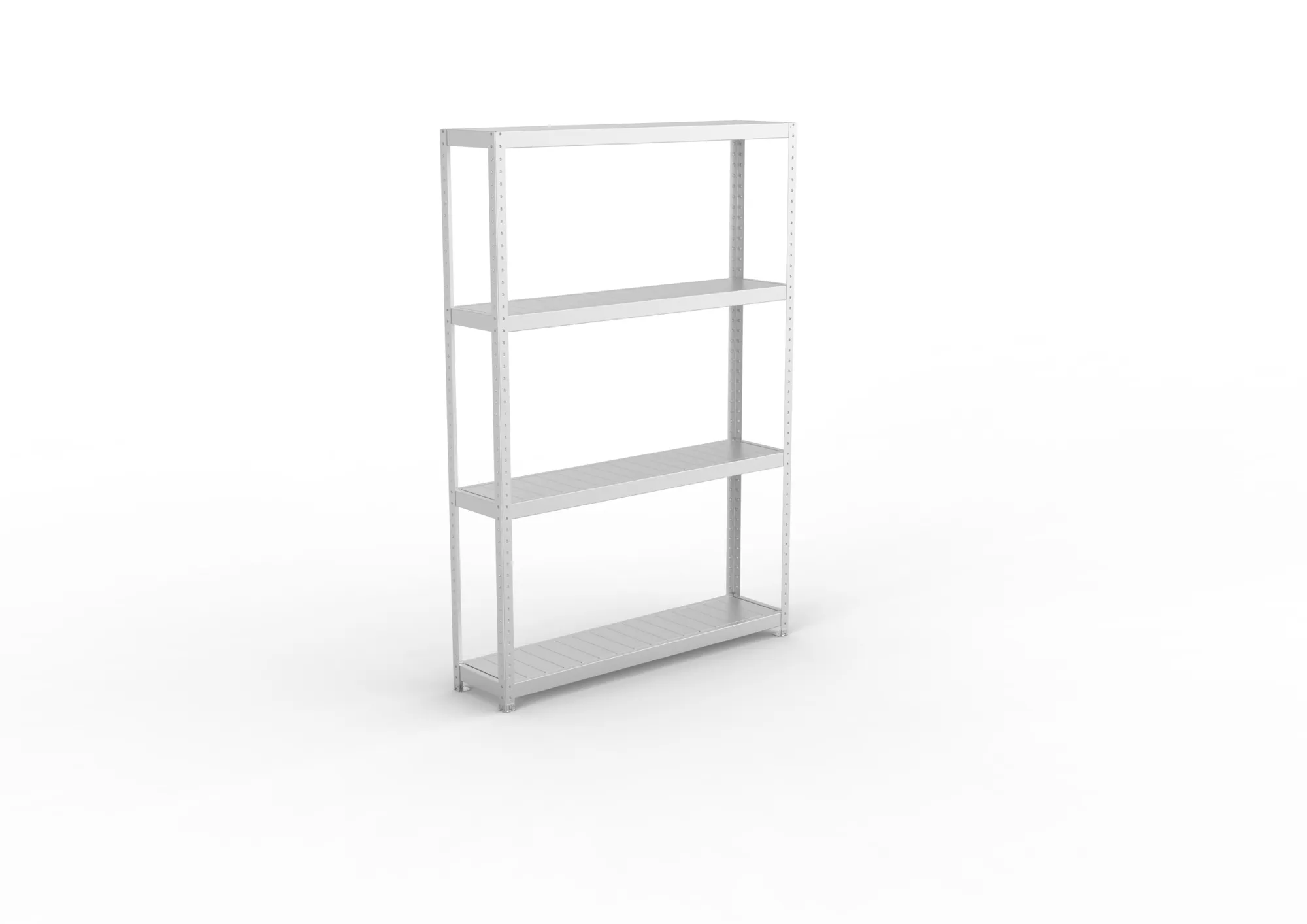 META SPEED-RACK Weitspannregal | Komplettregal | 2470 x 1700 x 600 mm | Fachlast 500 kg | Stahlpaneelböden | 4 Ebenen